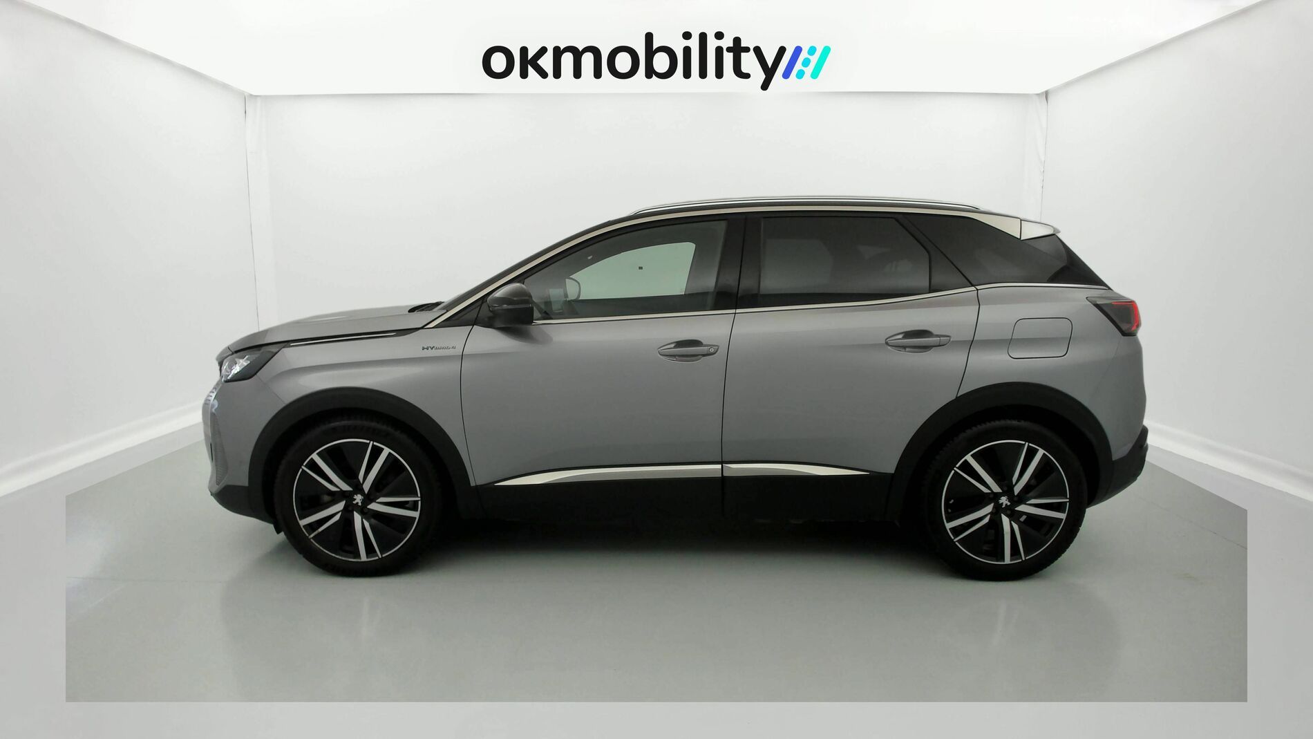 peugeot 3008 gt pack 1.6 HYBRID 300 EAT PHEV 2022 gris artense / negro 5