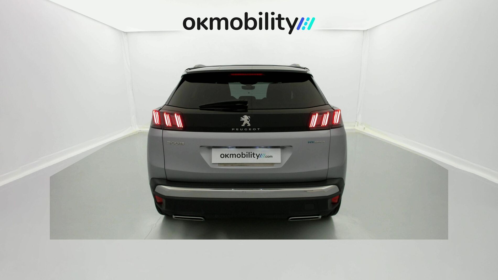 peugeot 3008 gt pack 1.6 HYBRID 300 EAT PHEV 2022 gris artense / negro 9