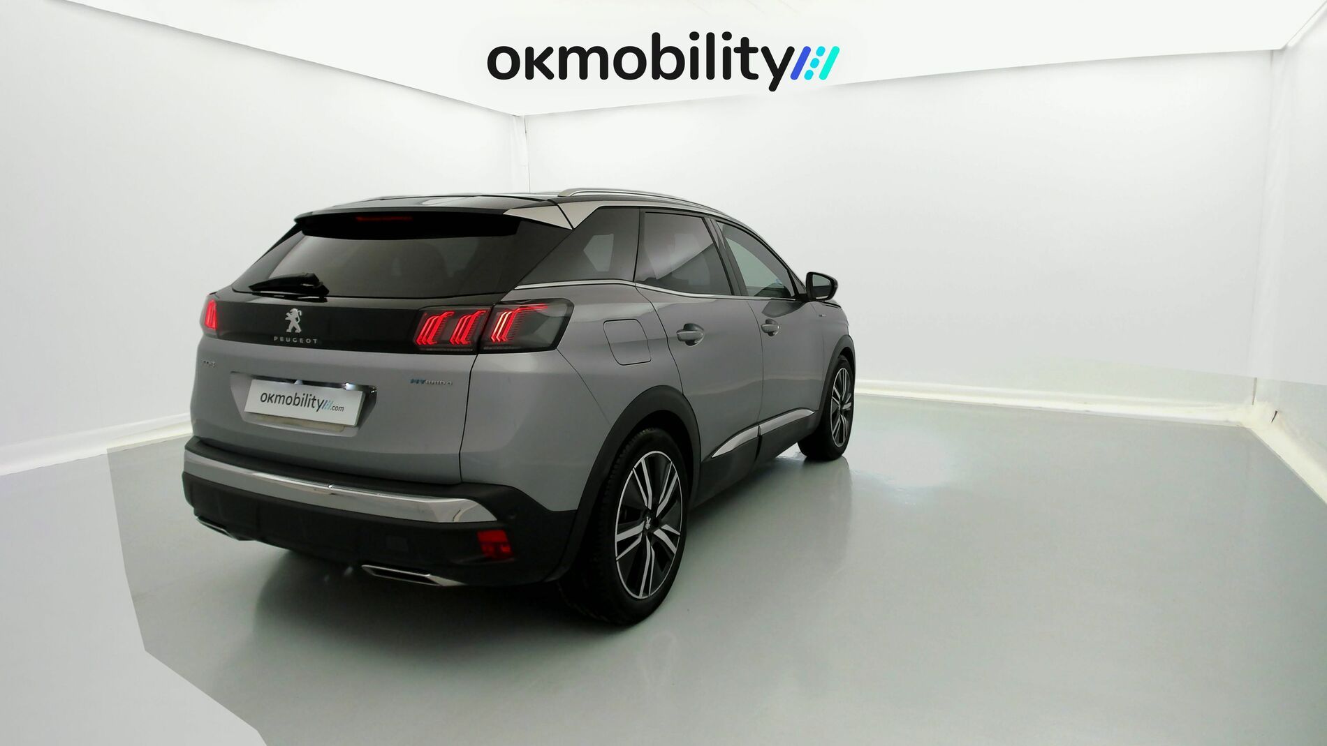 peugeot 3008 gt pack 1.6 HYBRID 300 EAT PHEV 2022 gris artense / negro 10