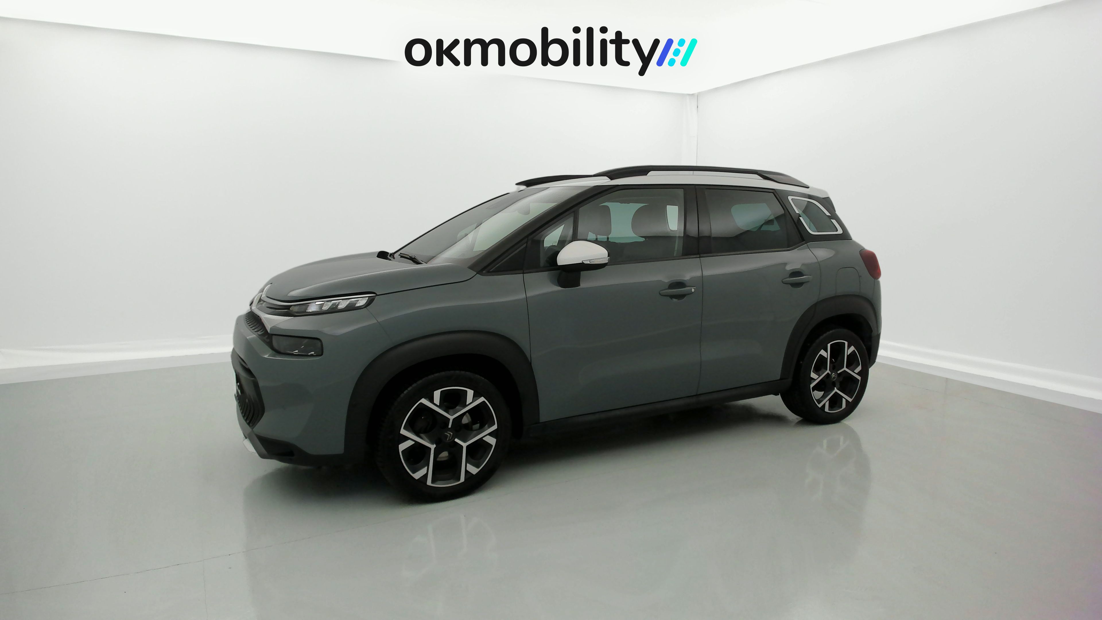 citroen c3 aircross shine pack 1.2 PURETECH 110 2021 gris platinium metalic 8