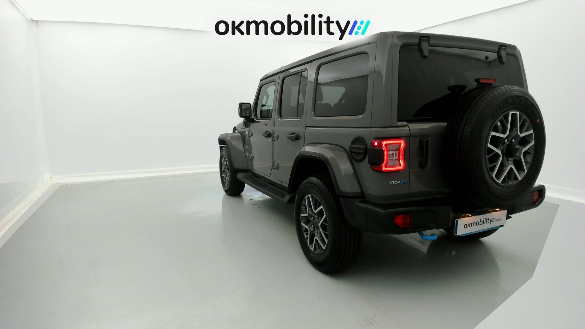 jeep wrangler sahara 2.0 PHEV 380 8ATX 2022 gris sting 8