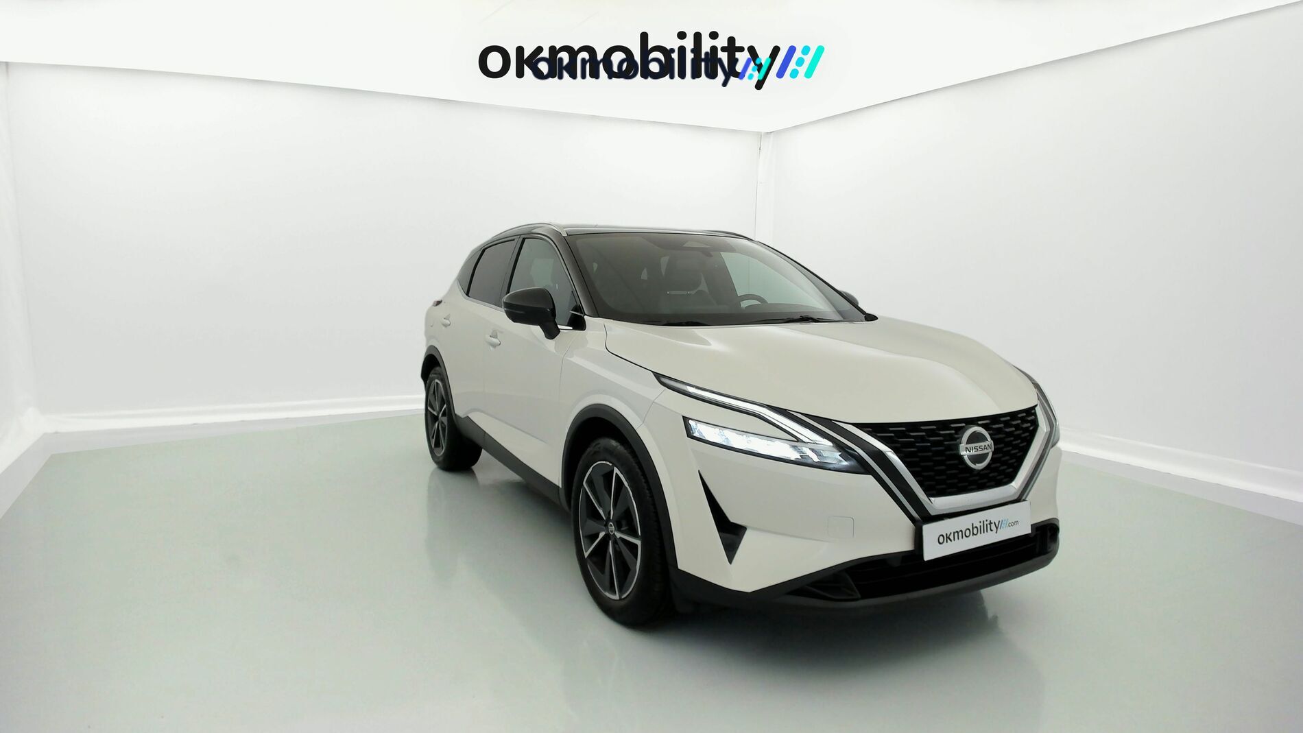 nissan qashqai tekna 1.3 DIG-T 140 MHEV 2022 blanc lunaire / noir 3