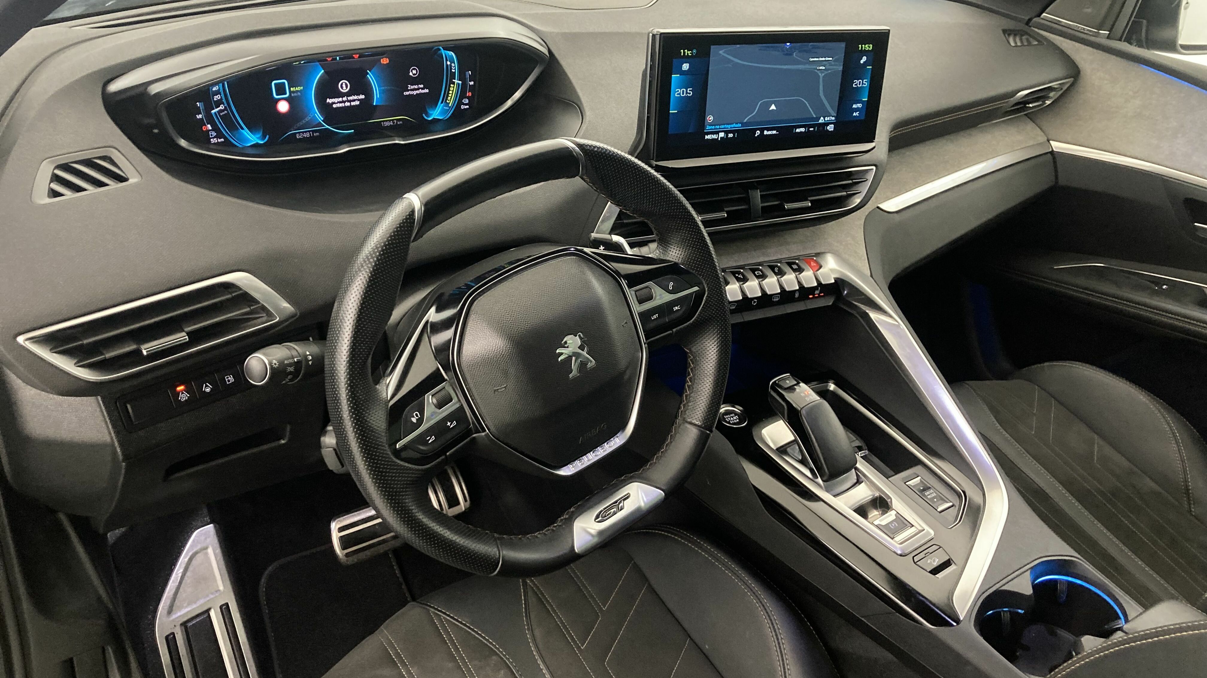 peugeot 3008 gt pack 1.6 HYBRID 300 EAT PHEV 2022 negro perla nera 14