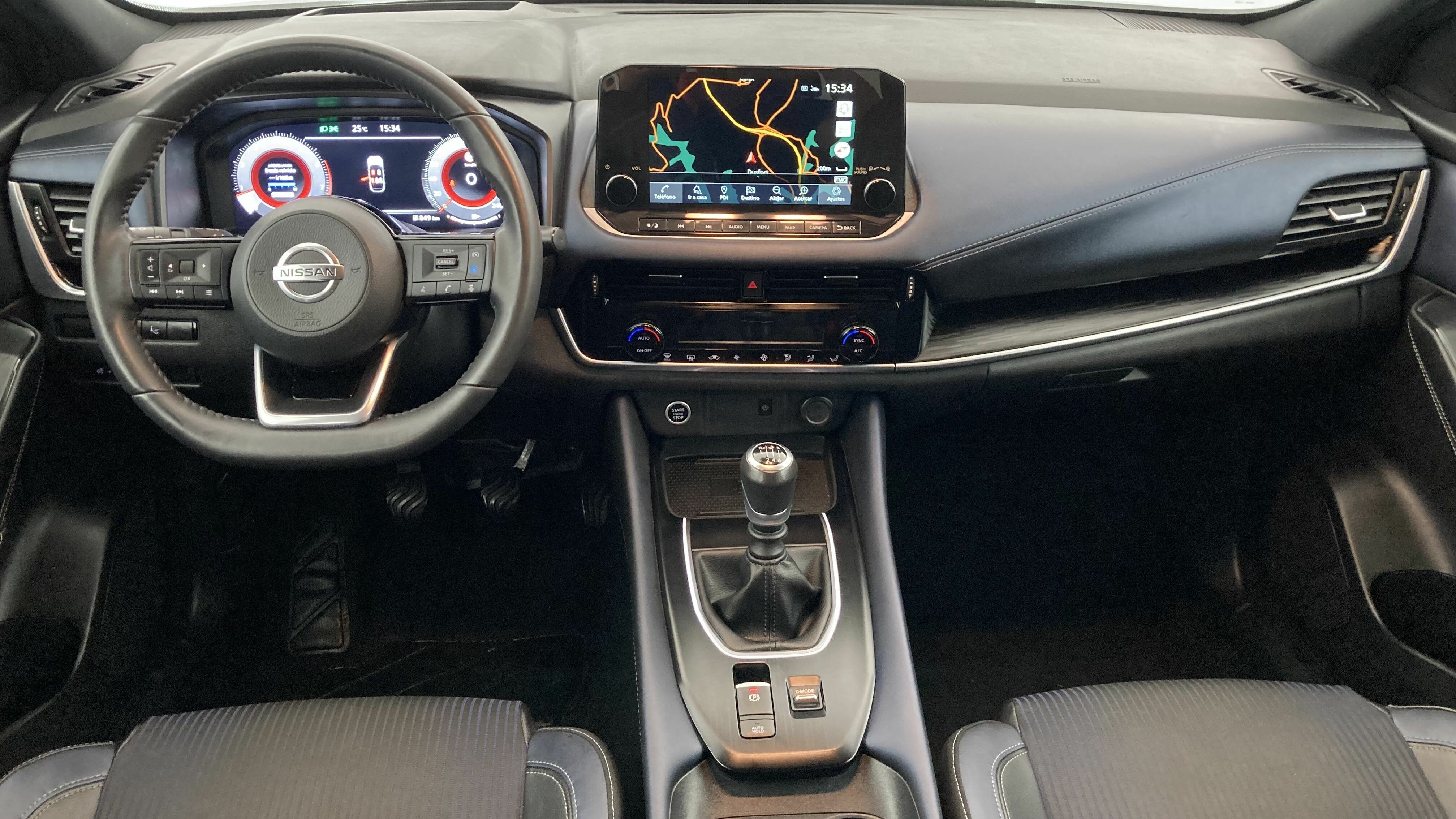 nissan qashqai tekna 1.3 DIG-T 140 MHEV 2022 noir metallise / gris 4