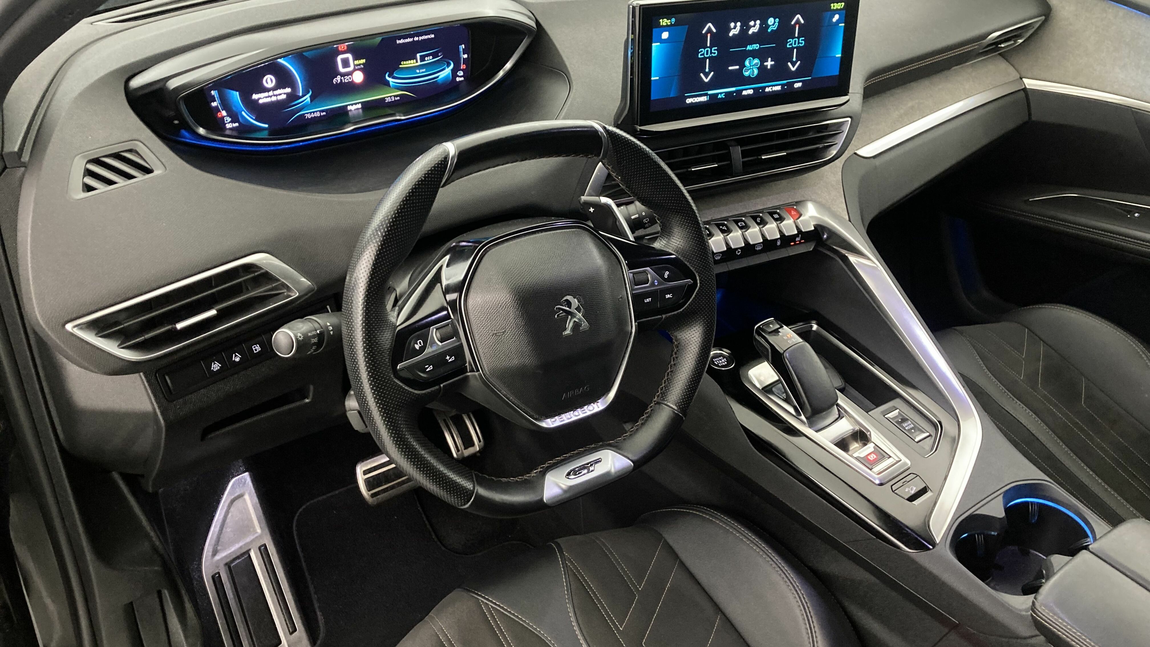 peugeot 3008 gt pack 1.6 HYBRID 300 EAT PHEV 2022 negro perla nera 14