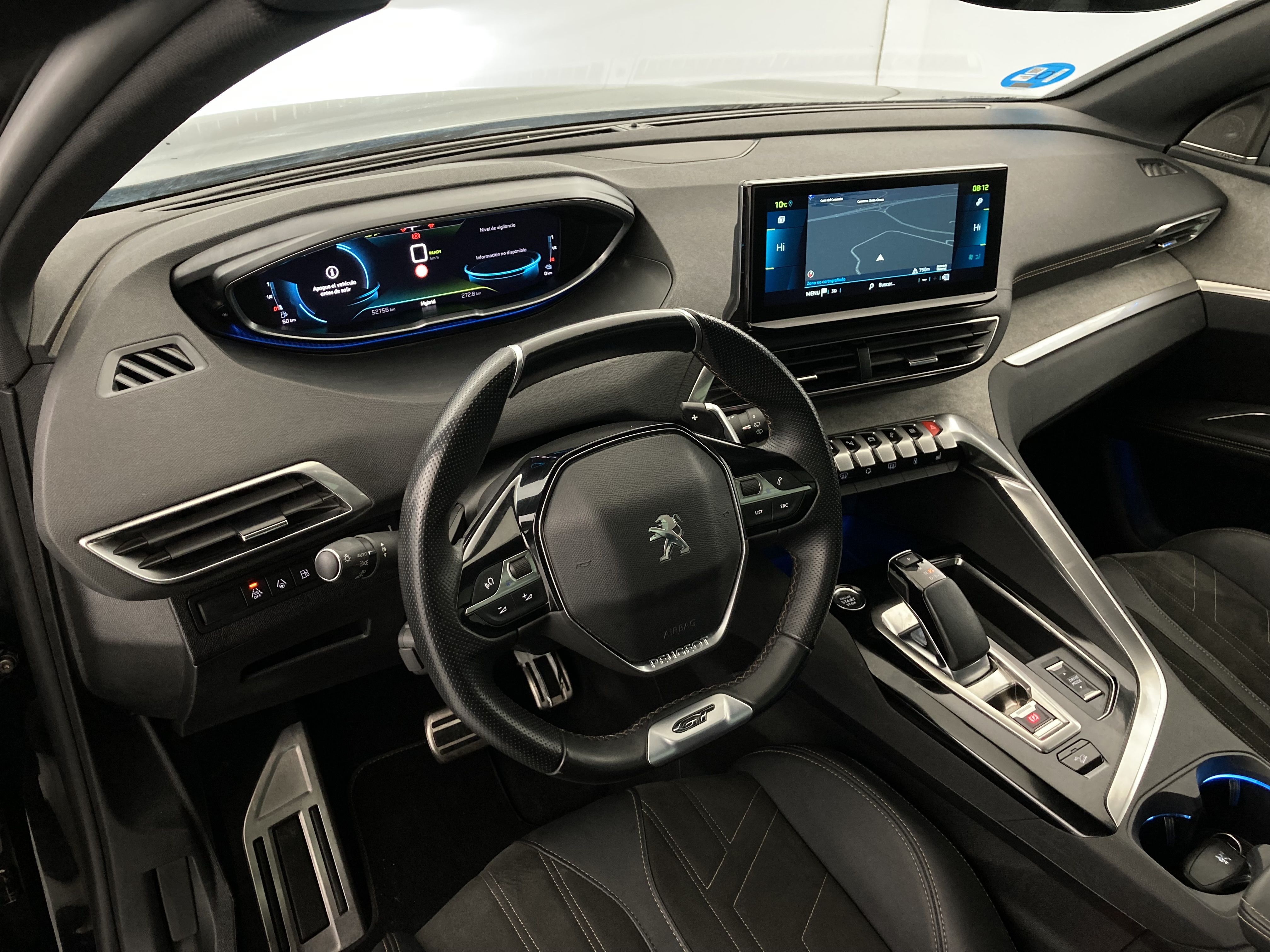 peugeot 3008 gt pack 1.6 HYBRID 300 EAT PHEV 2022 negro perla nera 13