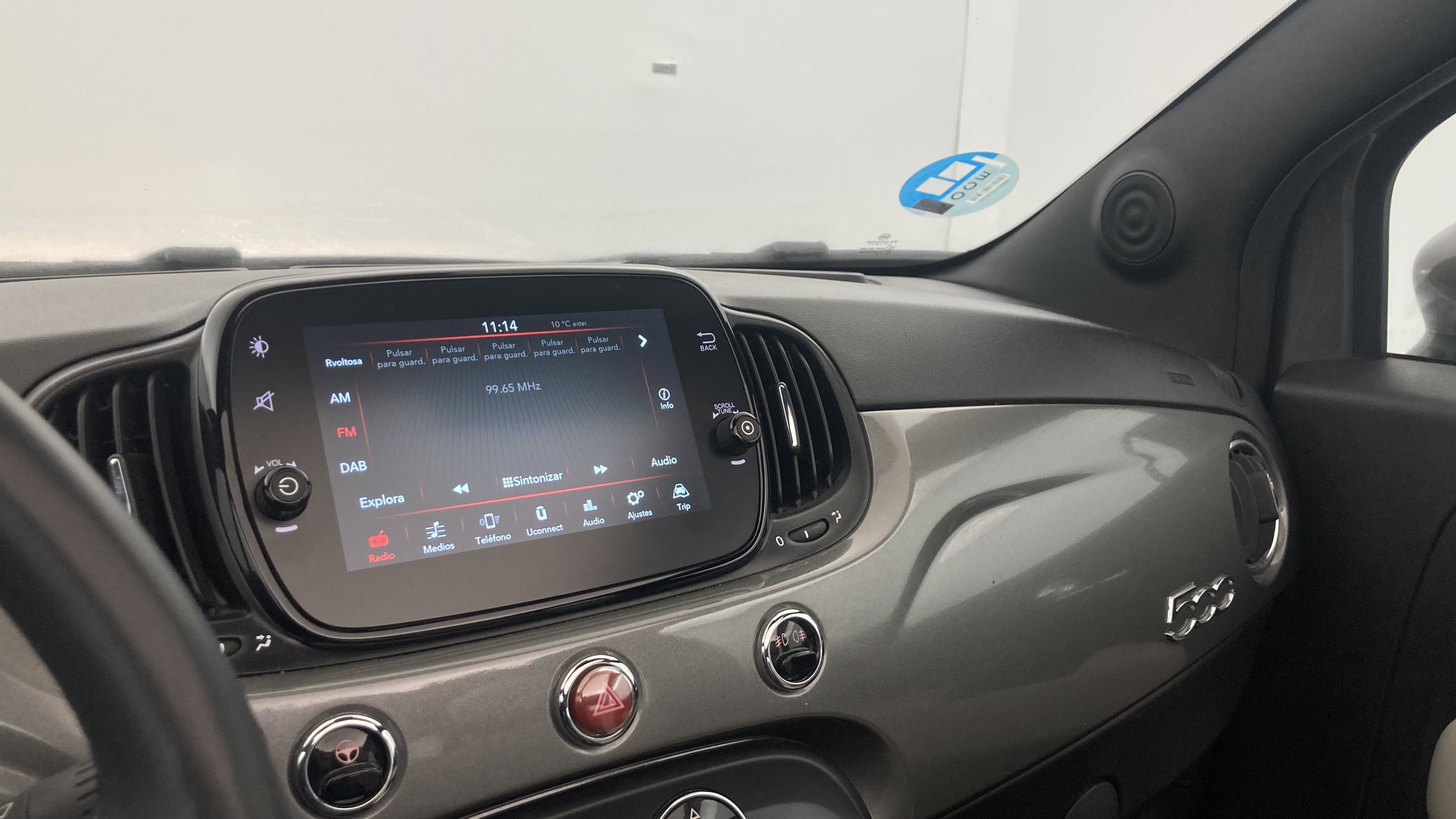 fiat 500c dolcevita 1.0 HYBRID 70 MHEV 2022 gris pompei / negro 32