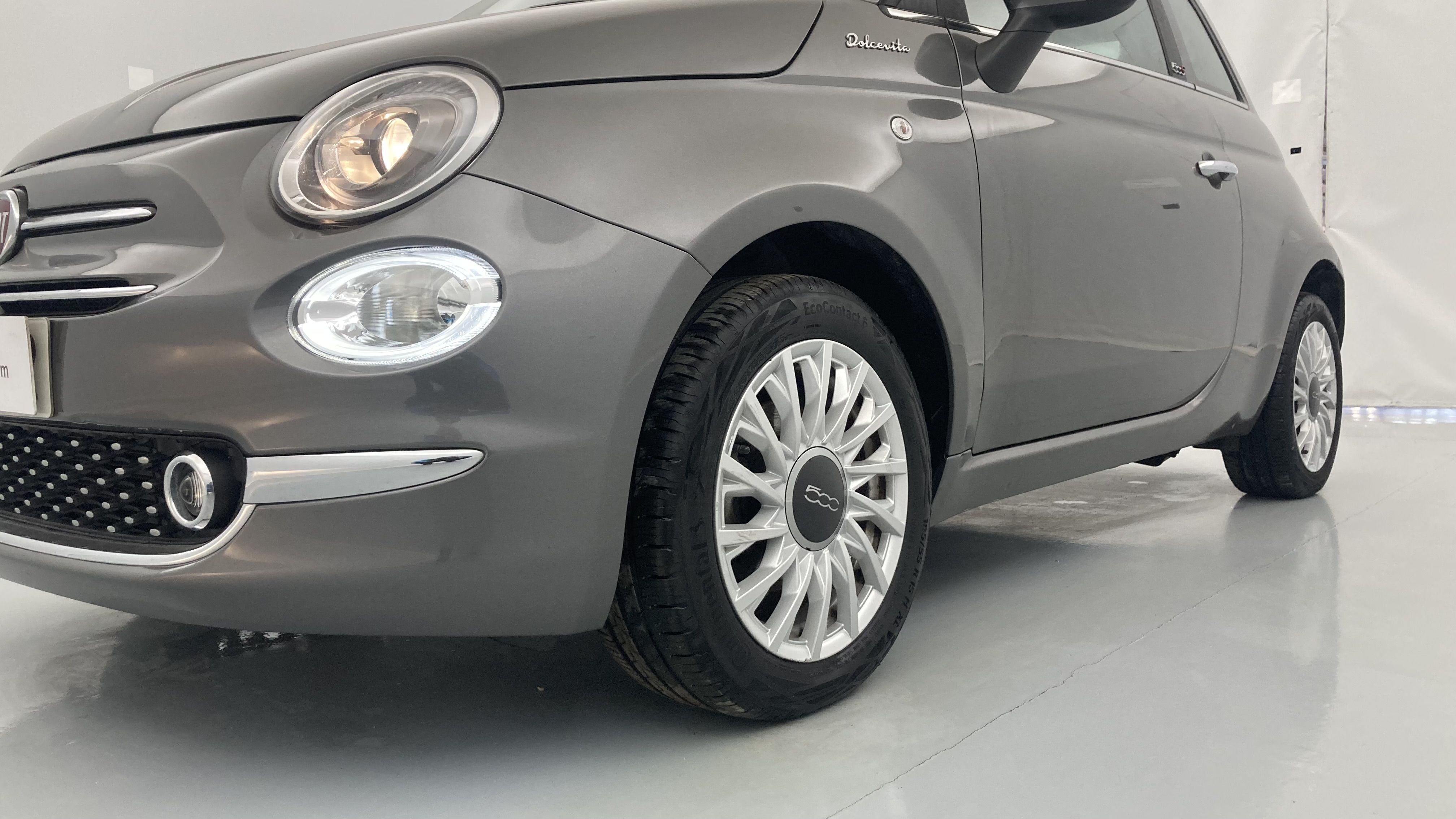 fiat 500c dolcevita 1.0 HYBRID 70 MHEV 2022 gris pompei / negro 33