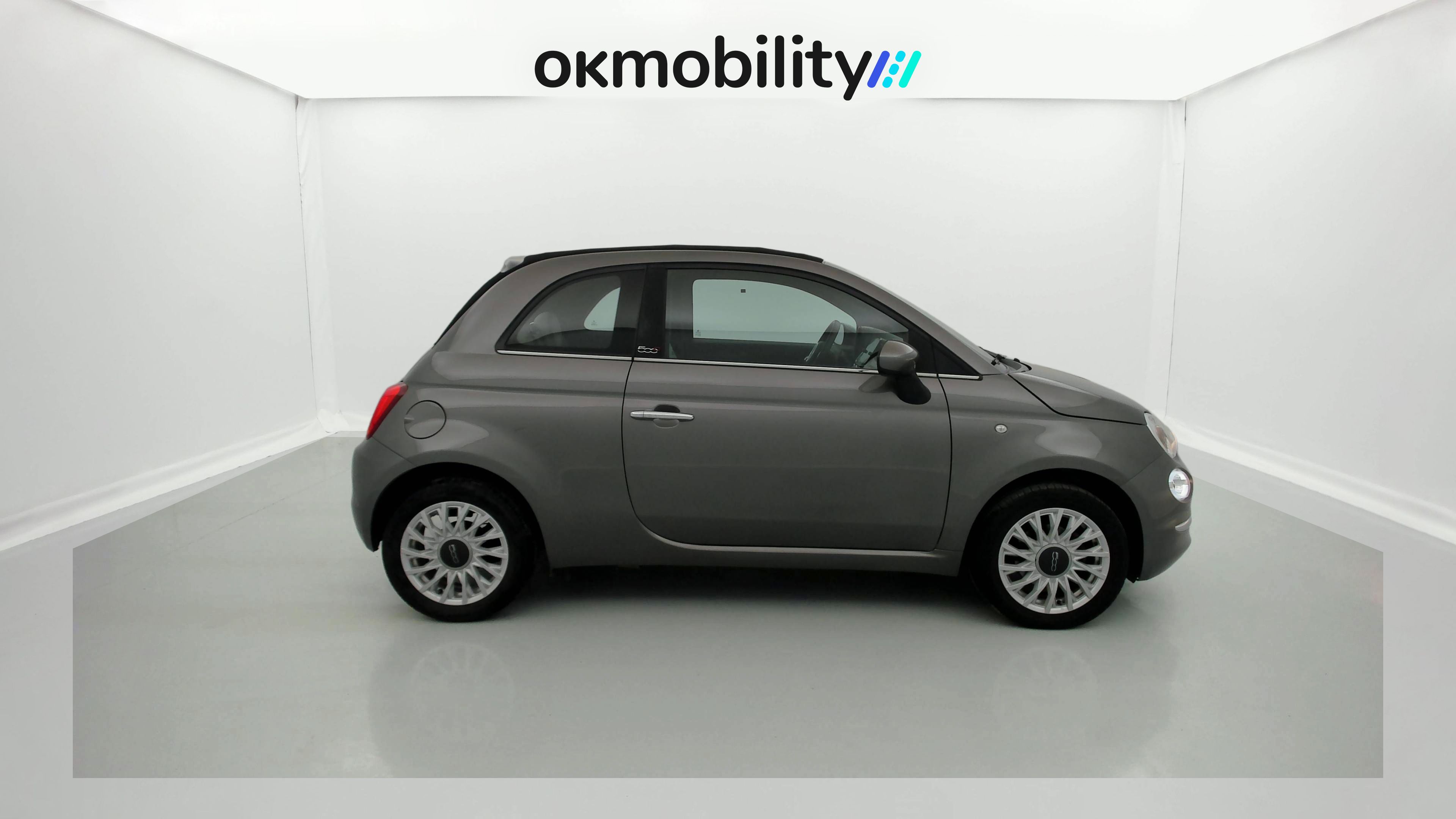 fiat 500c dolcevita 1.0 HYBRID 70 MHEV 2022 gris pompei / negro 2