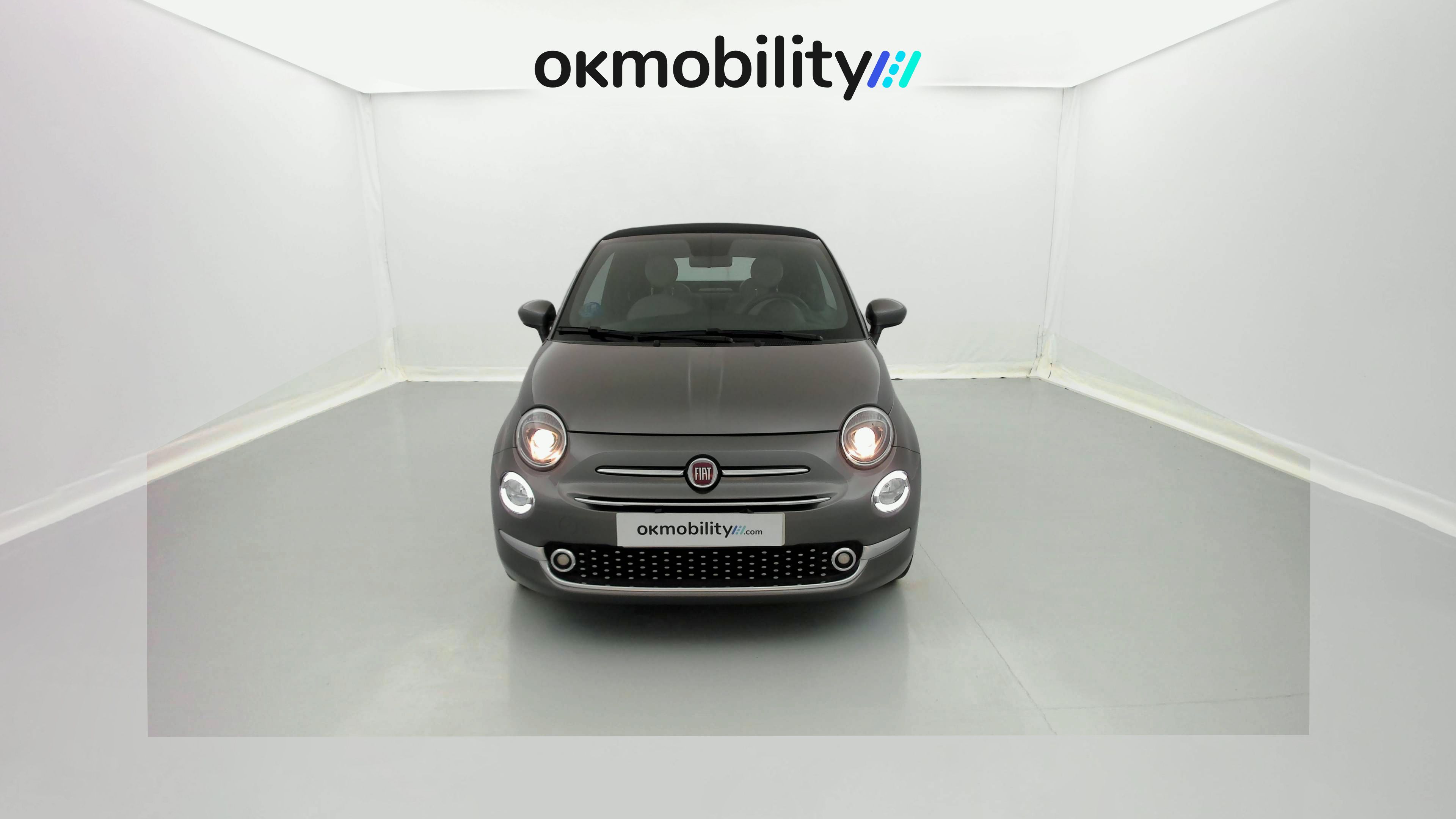 fiat 500c dolcevita 1.0 HYBRID 70 MHEV 2022 gris pompei / negro 4
