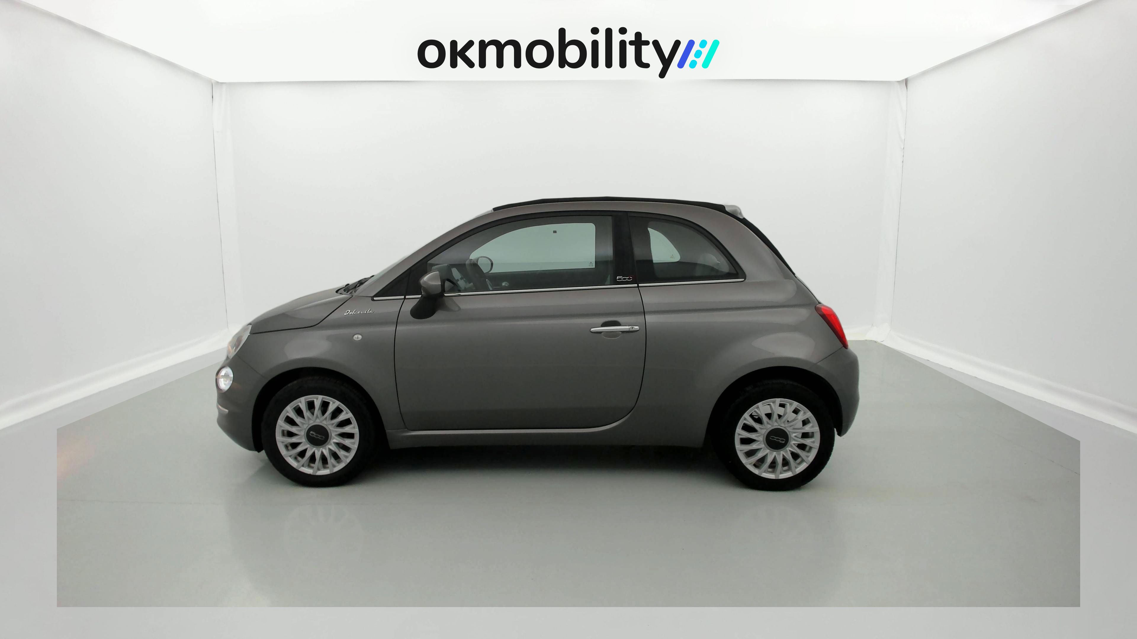 fiat 500c dolcevita 1.0 HYBRID 70 MHEV 2022 gris pompei / negro 7