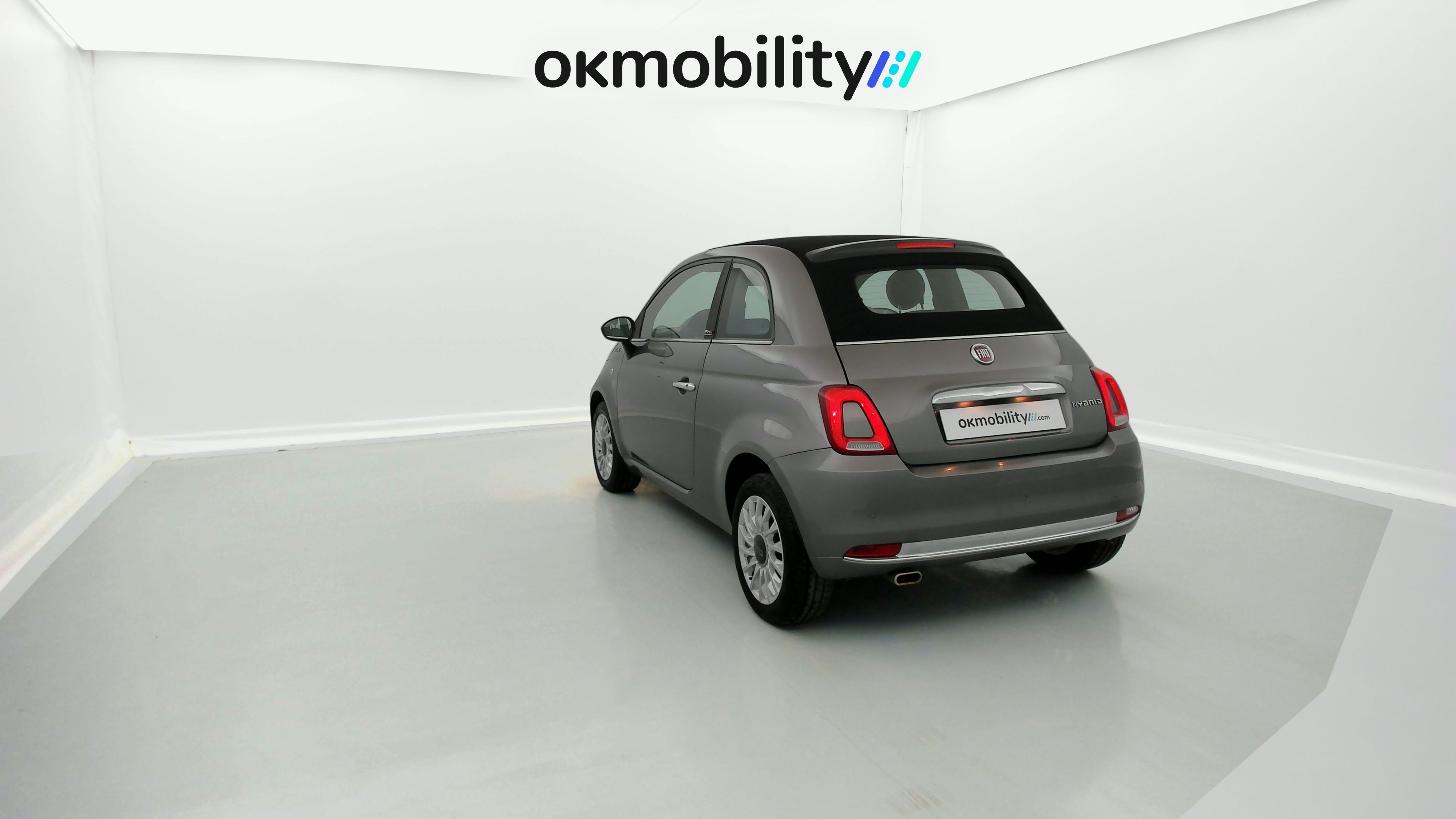 fiat 500c dolcevita 1.0 HYBRID 70 MHEV 2022 gris pompei / negro 9