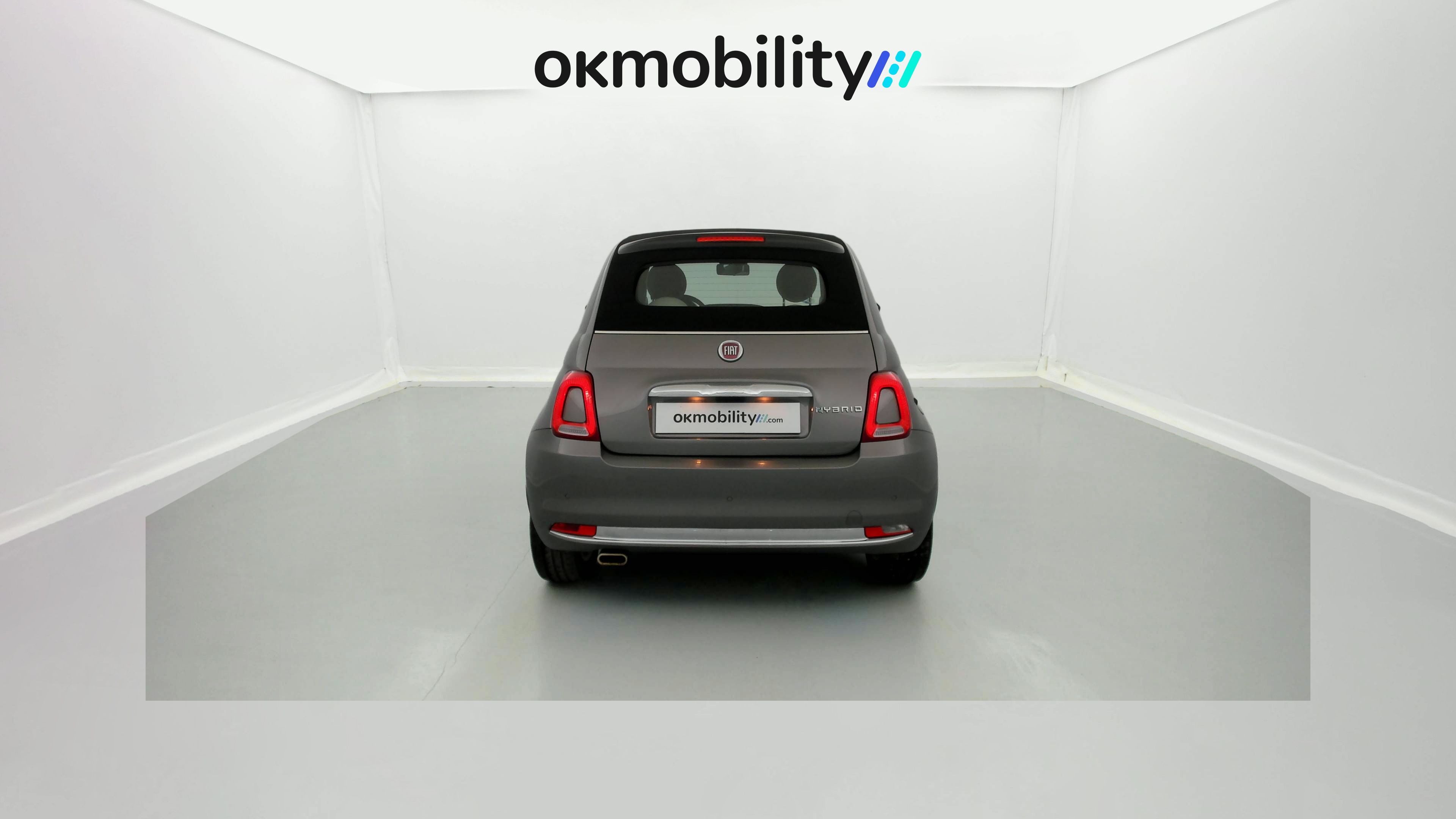 fiat 500c dolcevita 1.0 HYBRID 70 MHEV 2022 gris pompei / negro 10