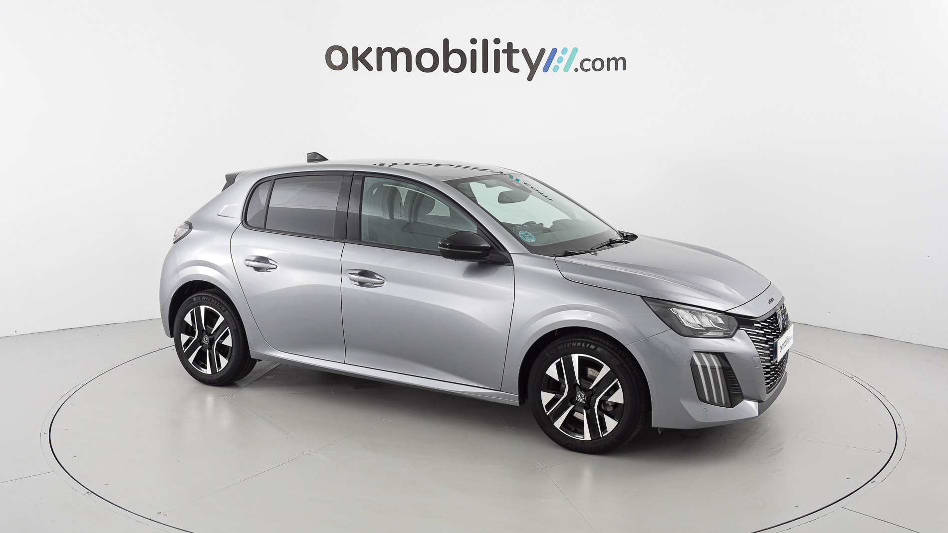 peugeot 208 allure 1.2 PURETECH 100 2024 gris artense 3