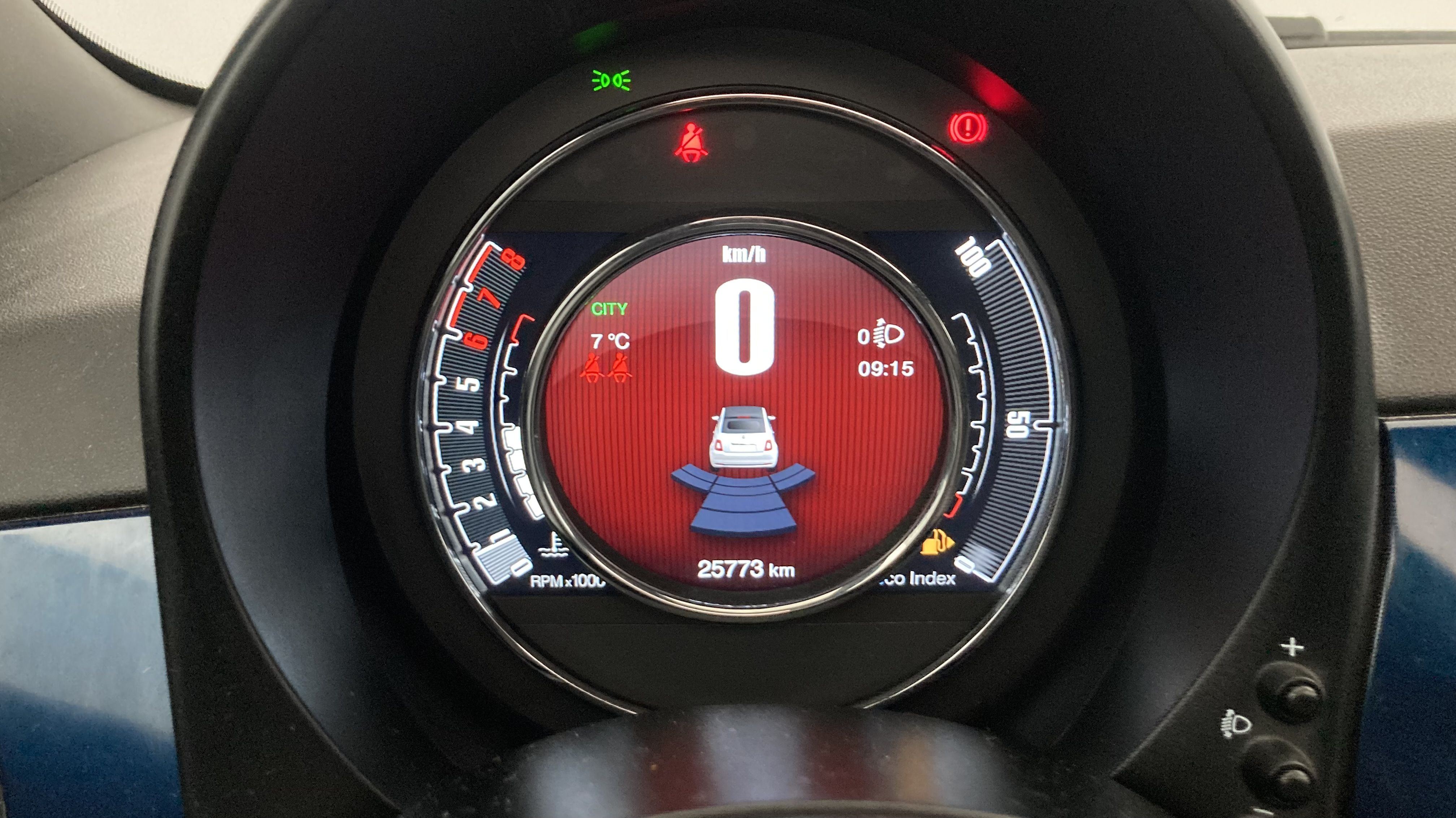 fiat 500c dolcevita 1.0 HYBRID 70 MHEV 2024 blu 13