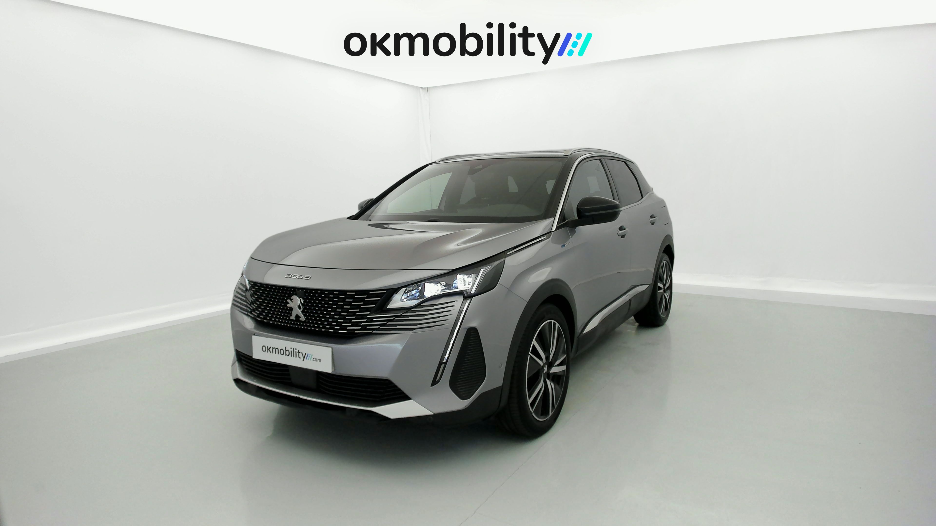 peugeot 3008 gt pack 1.6 HYBRID 300 EAT PHEV 2022 gris artense / negro 1