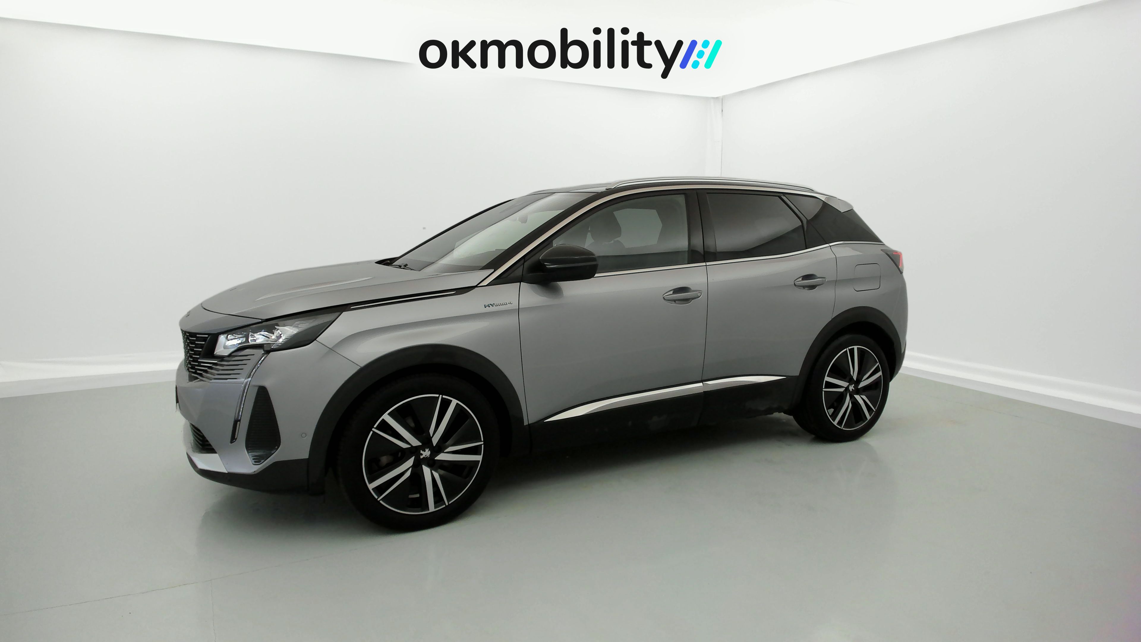 peugeot 3008 gt pack 1.6 HYBRID 300 EAT PHEV 2022 gris artense / negro 5