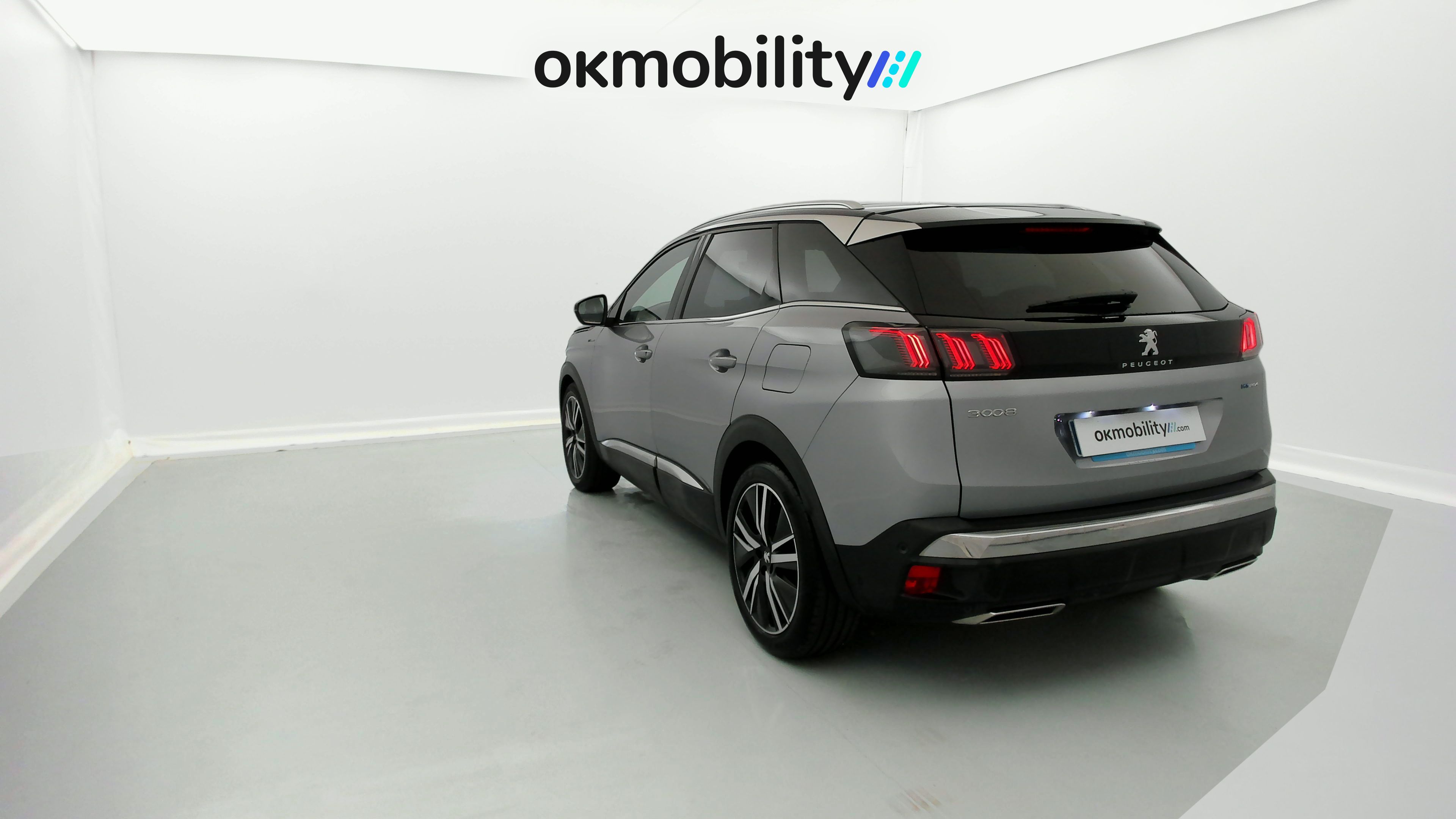 peugeot 3008 gt pack 1.6 HYBRID 300 EAT PHEV 2022 gris artense / negro 9