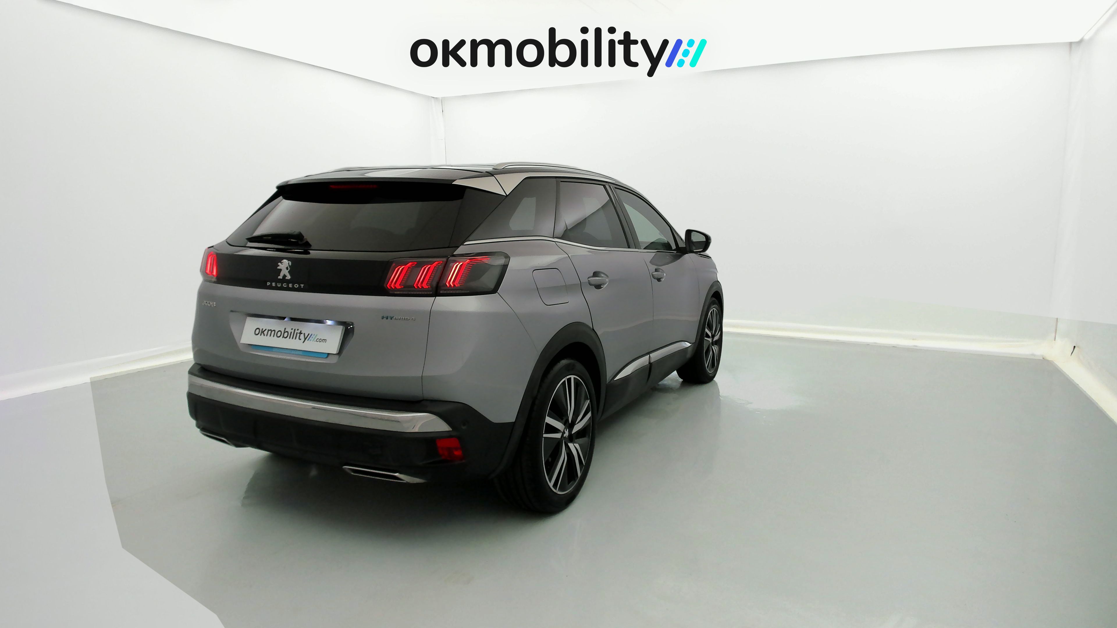 peugeot 3008 gt pack 1.6 HYBRID 300 EAT PHEV 2022 gris artense / negro 11