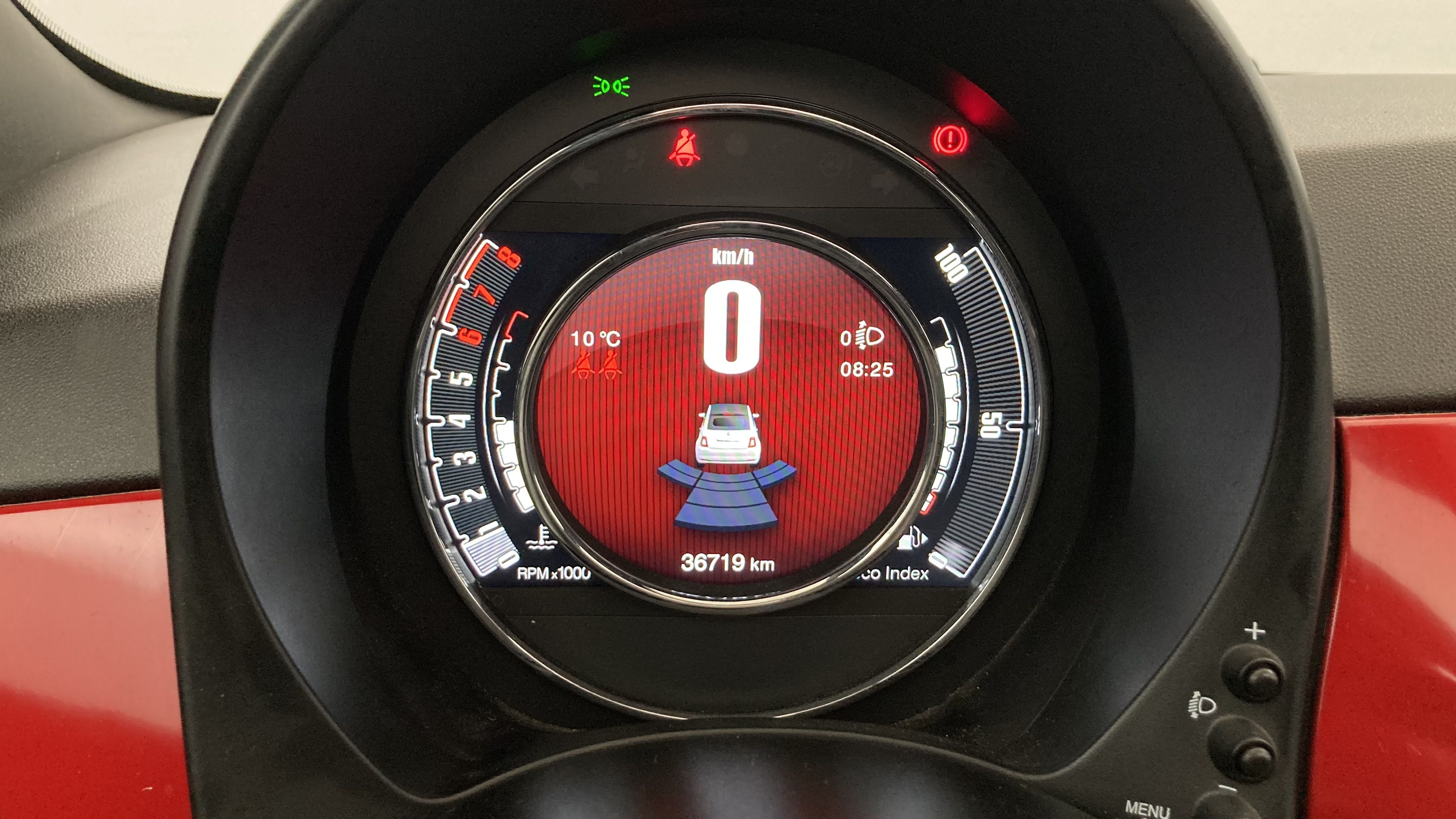 fiat 500c dolcevita 1.0 HYBRID 70 MHEV 2024 rosso corsa 13