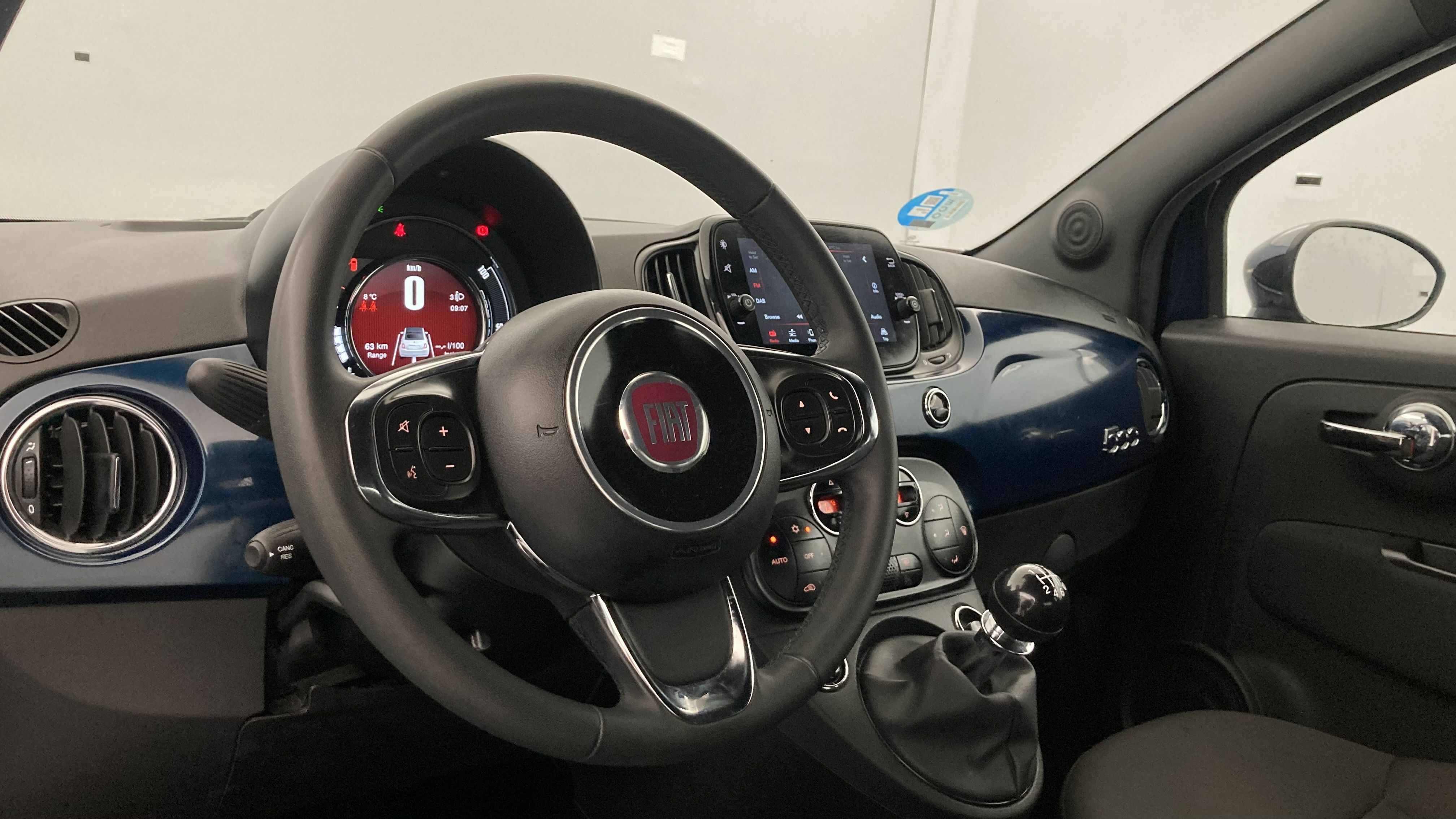 fiat 500c dolcevita 1.0 HYBRID 70 MHEV 2024 blu 14