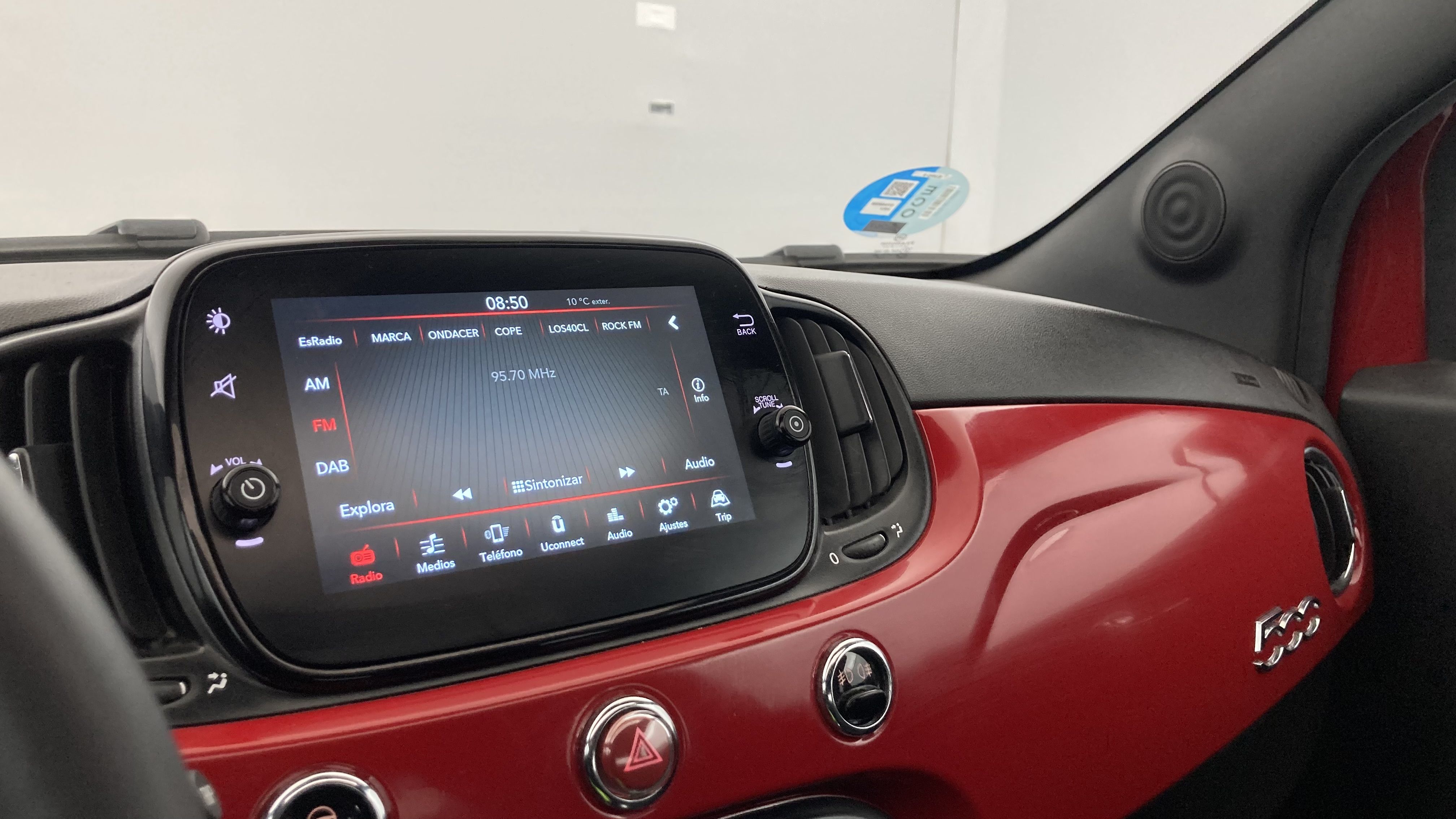 fiat 500c dolcevita 1.0 HYBRID 70 MHEV 2024 rosso corsa 28