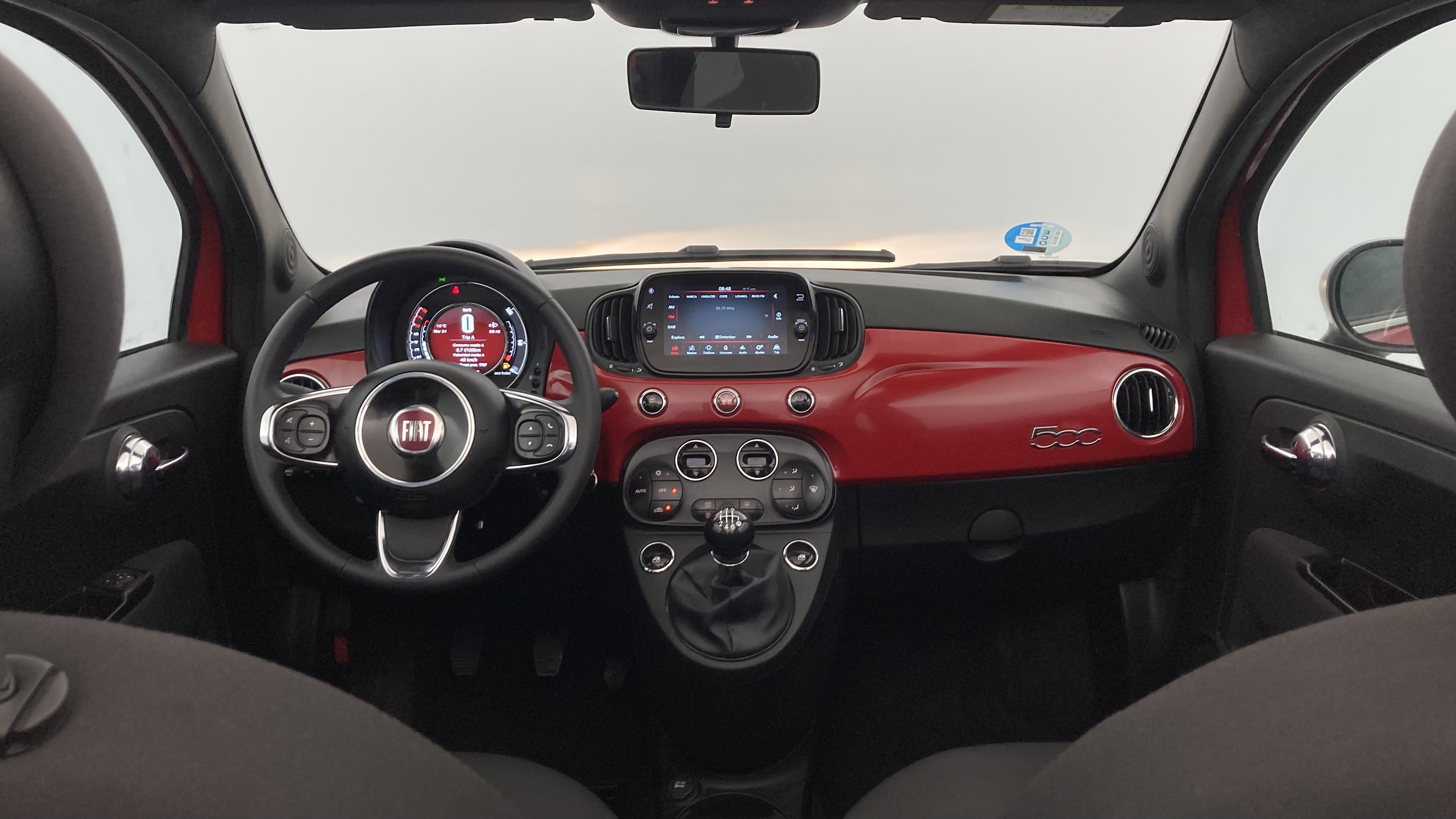 fiat 500c dolcevita 1.0 HYBRID 70 MHEV 2024 rosso corsa 31