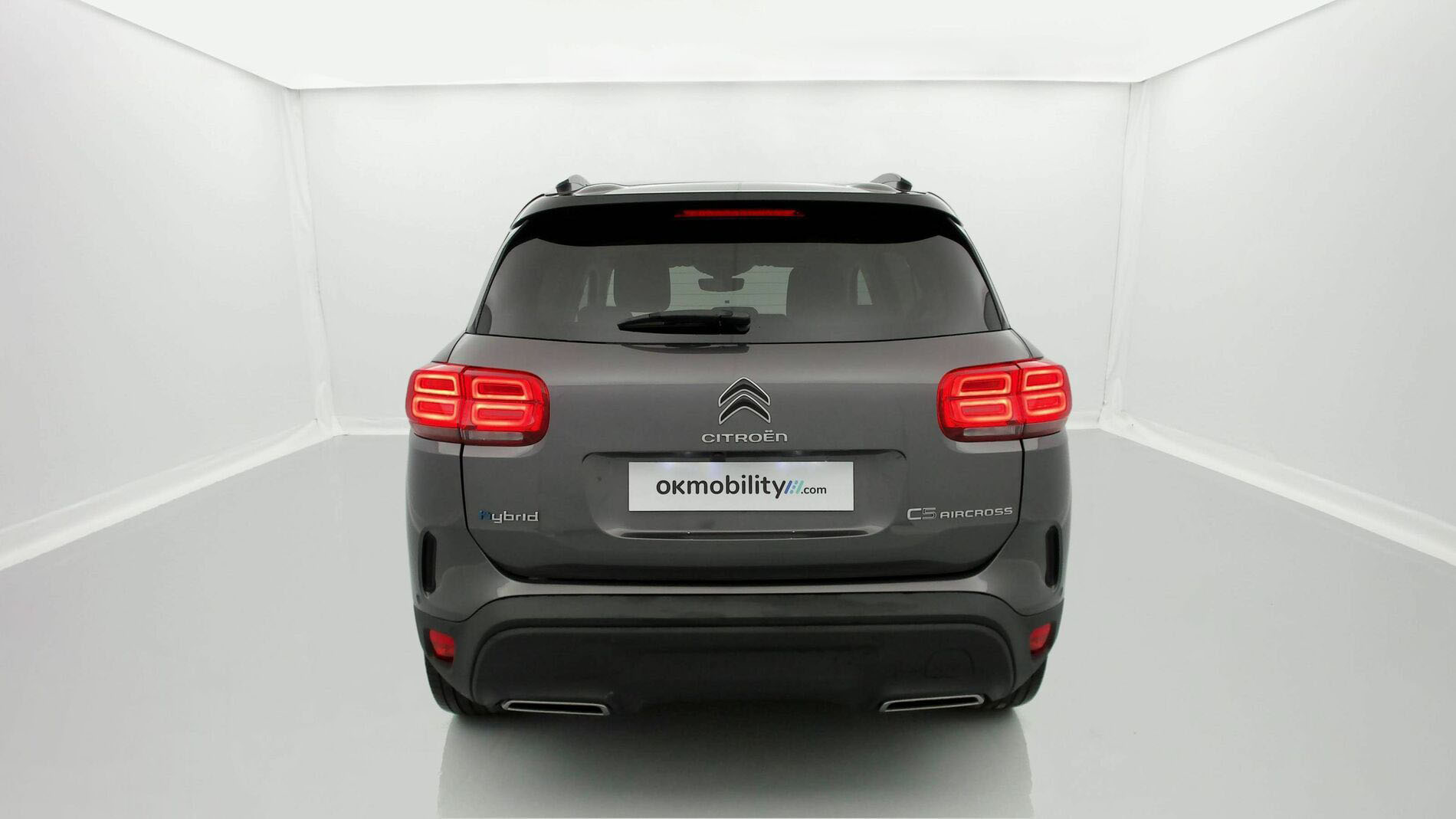 citroen c5 aircross shine 1.6 PURETECH HYBRID 225 E-EAT 2021 gris acier / techo negro 10