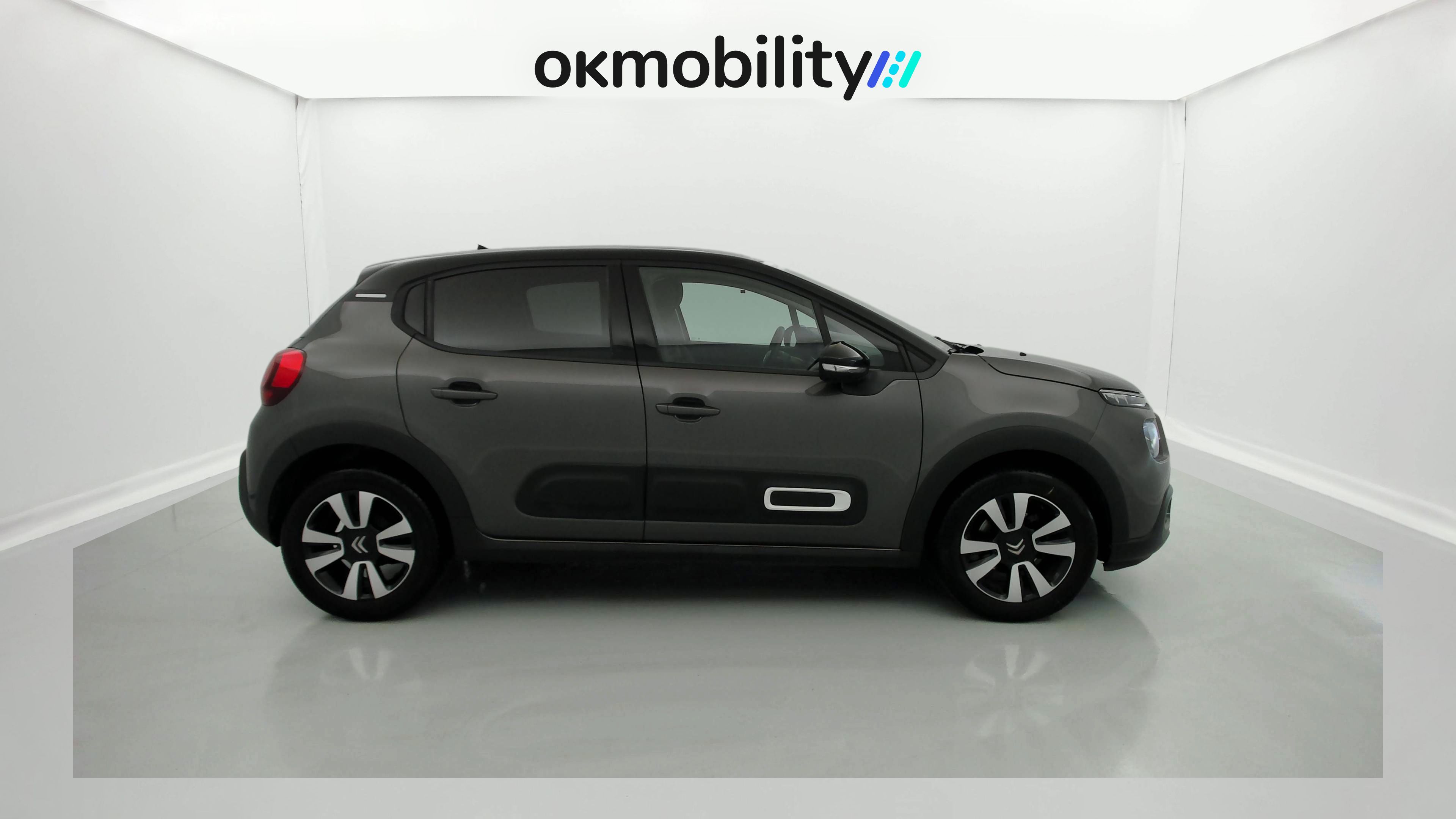 citroen c3 origin max 1.2 PURETECH 83 2024 gris platino / negro 2