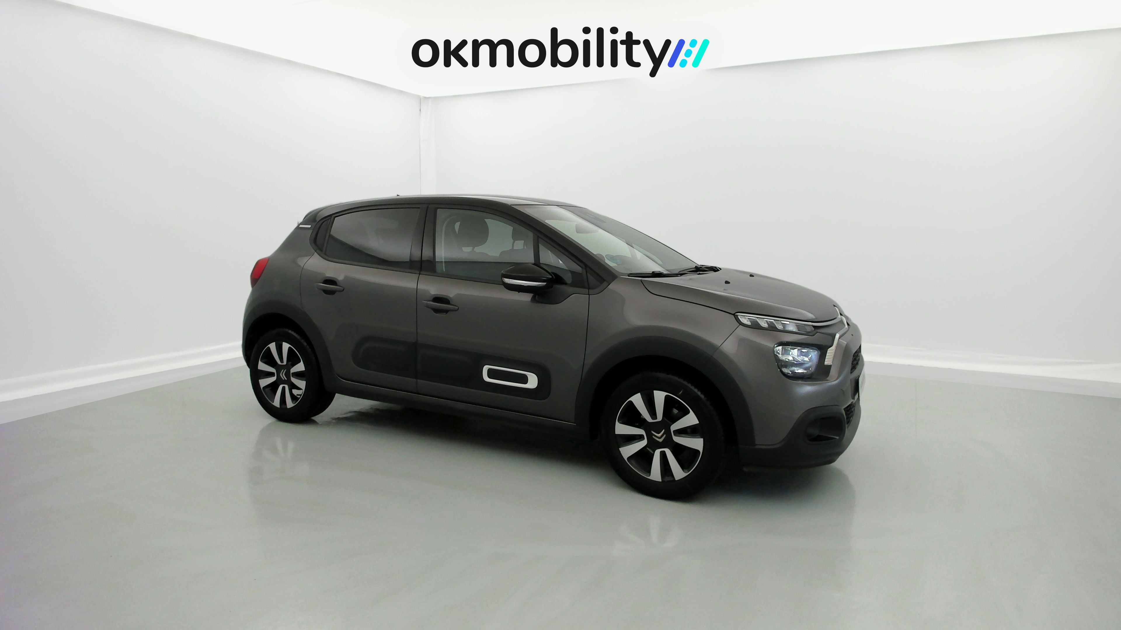 citroen c3 origin max 1.2 PURETECH 83 2024 gris platino / negro 3