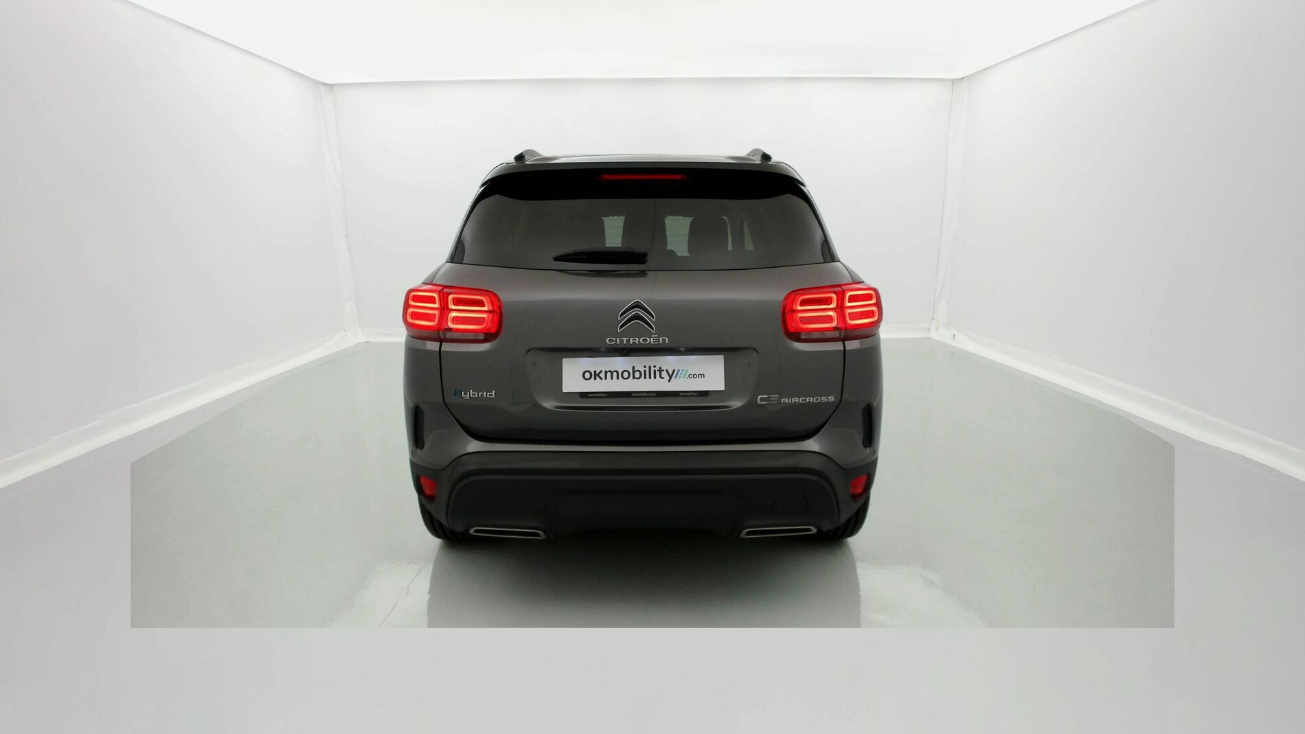citroen c5 aircross shine 1.6 PURETECH HYBRID 225 E-EAT 2021 gris platino / techo negro 6