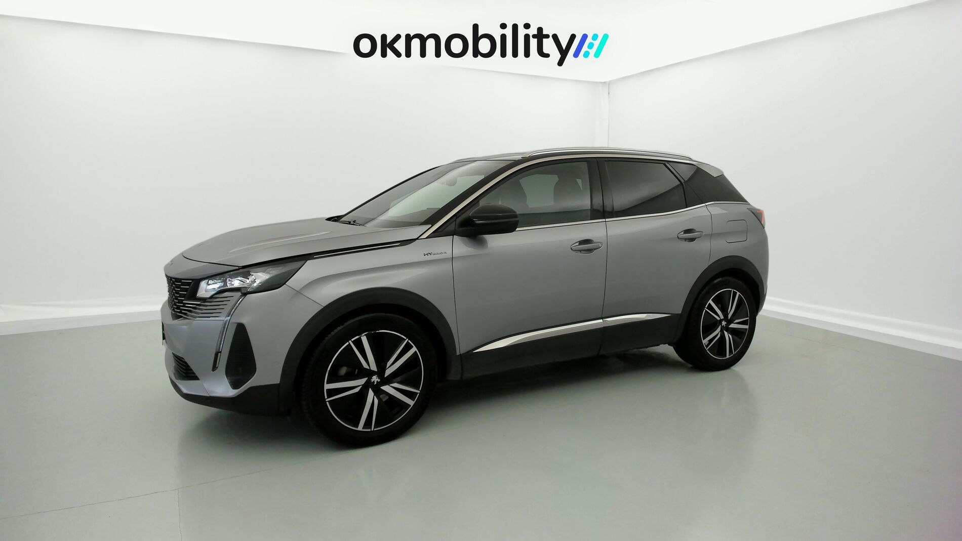 peugeot 3008 gt pack 1.6 HYBRID 300 EAT PHEV 2022 gris artense / negro 5