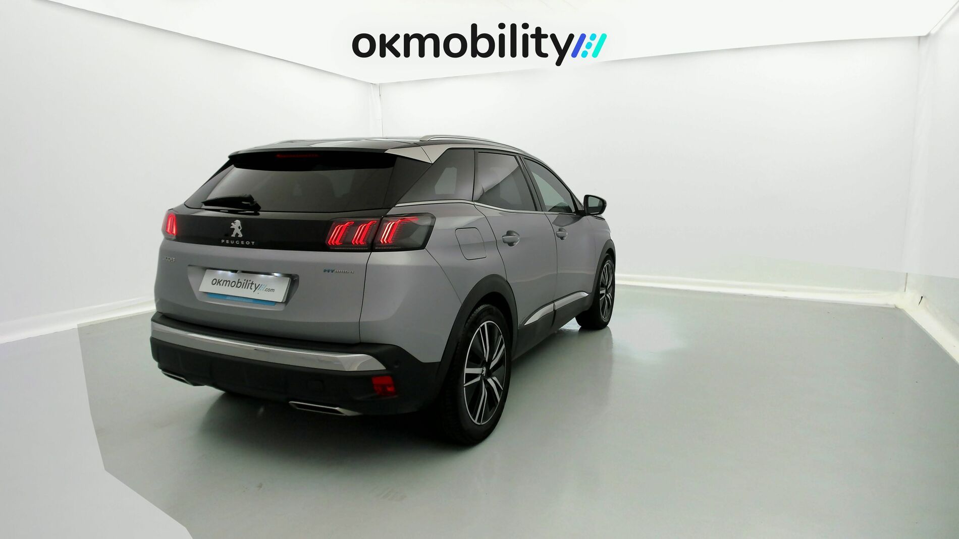 peugeot 3008 gt pack 1.6 HYBRID 300 EAT PHEV 2022 gris artense / negro 11