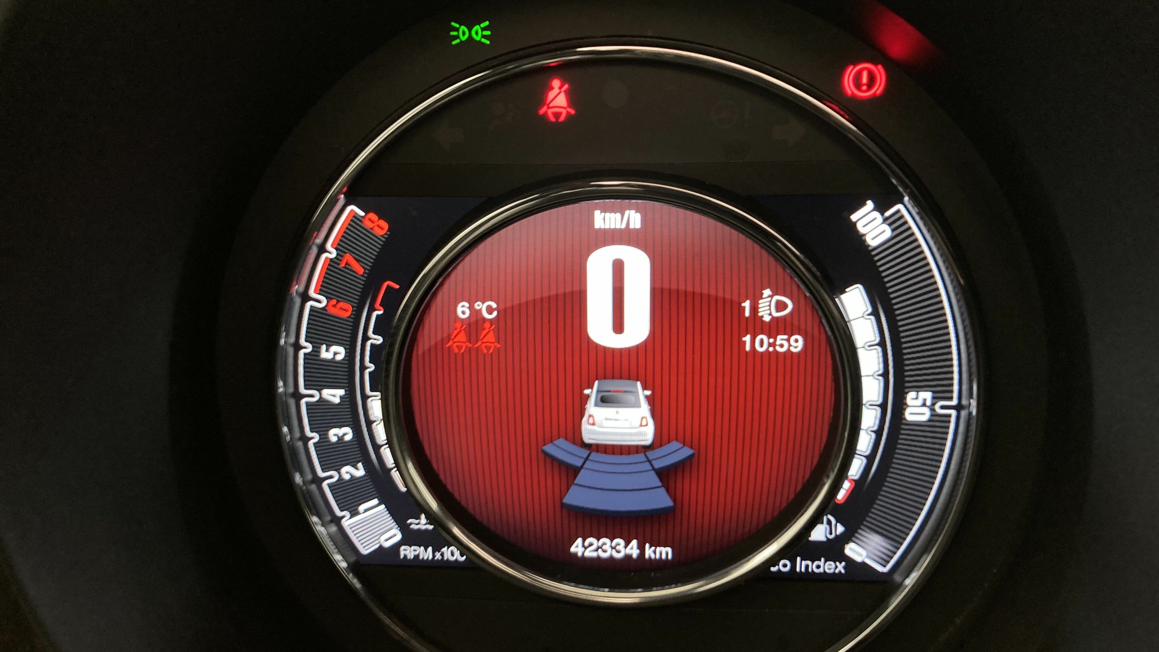 fiat 500c dolcevita 1.0 HYBRID 70 MHEV 2024 blu 18