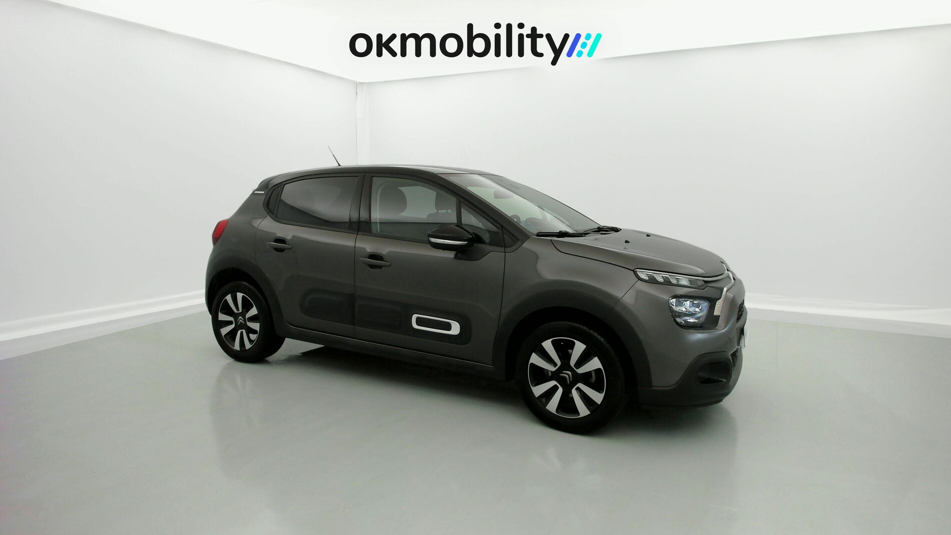 citroen c3 origin max 1.2 PURETECH 83 2024 gris platino / negro 2