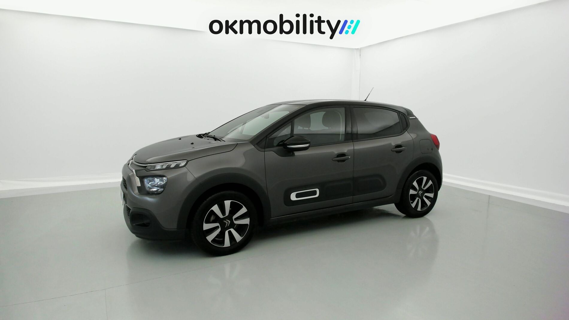 citroen c3 origin max 1.2 PURETECH 83 2024 gris platino / negro 4