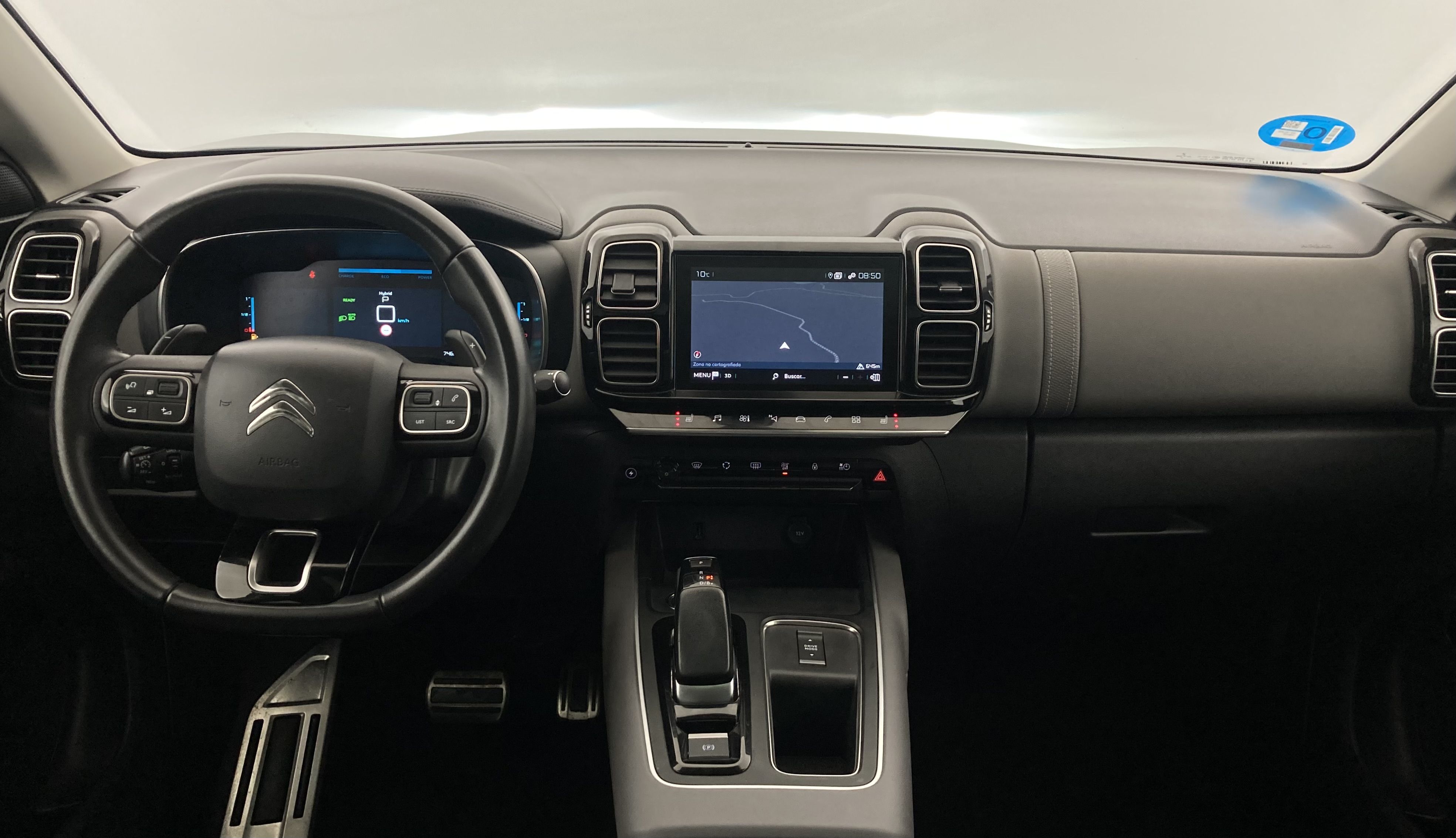 citroen c5 aircross shine 1.6 PURETECH HYBRID 225 E-EAT 2022 gris acier / negro 31