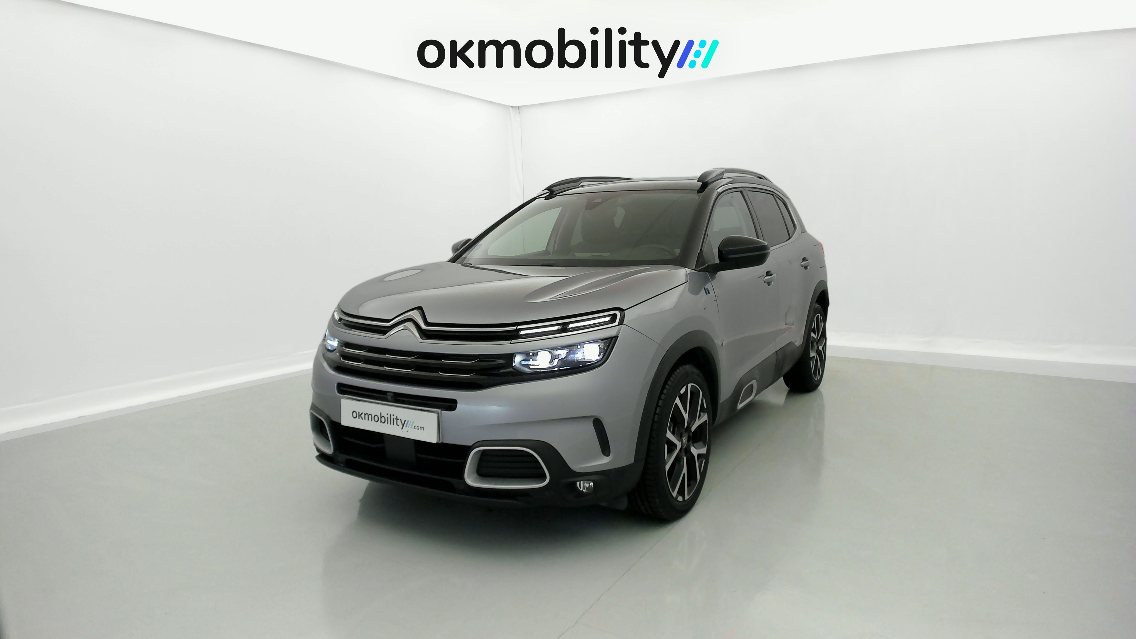 citroen c5 aircross shine 1.6 PURETECH HYBRID 225 E-EAT 2022 gris acier / negro 5