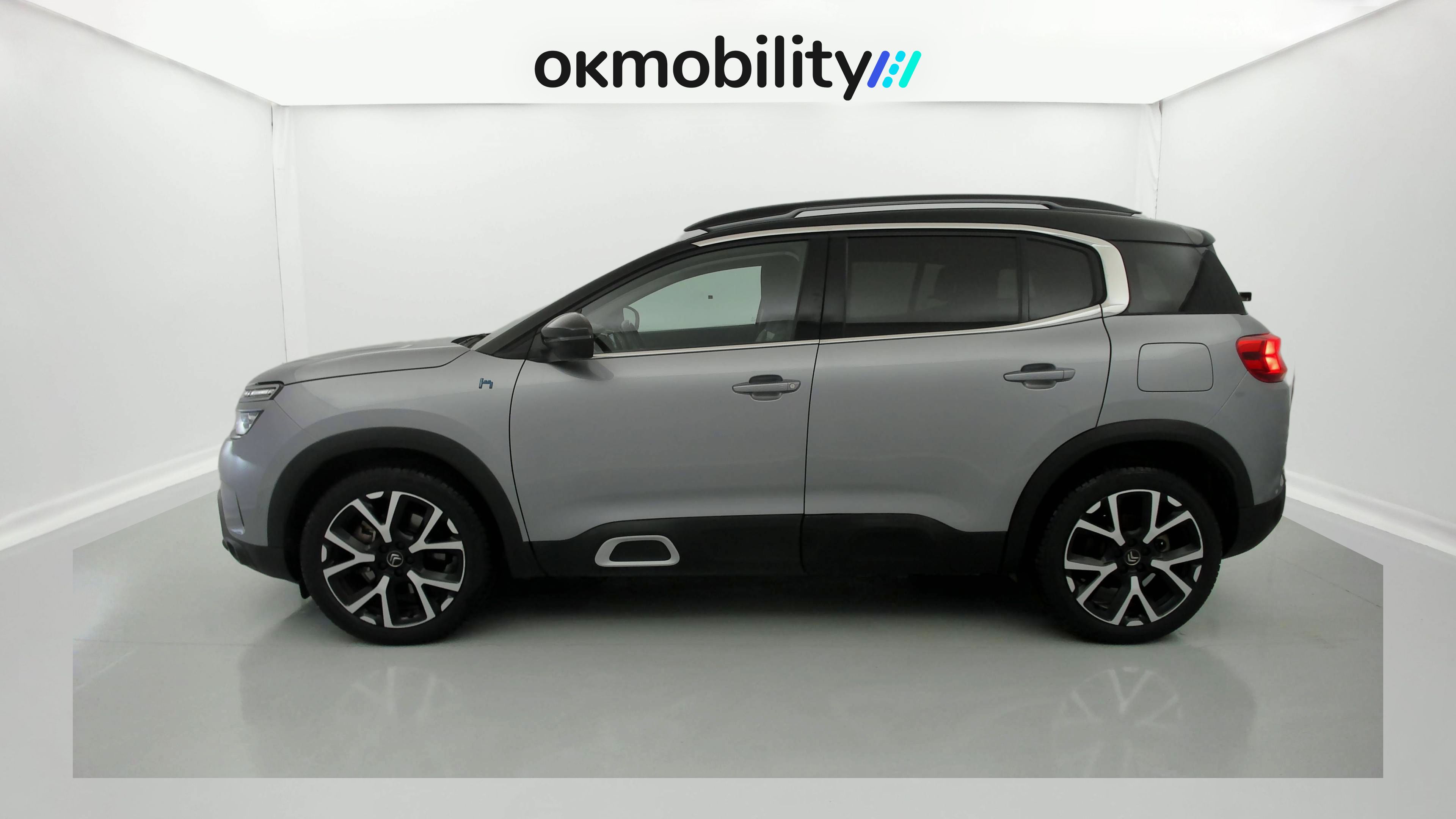 citroen c5 aircross shine 1.6 PURETECH HYBRID 225 E-EAT 2022 gris acier / negro 9