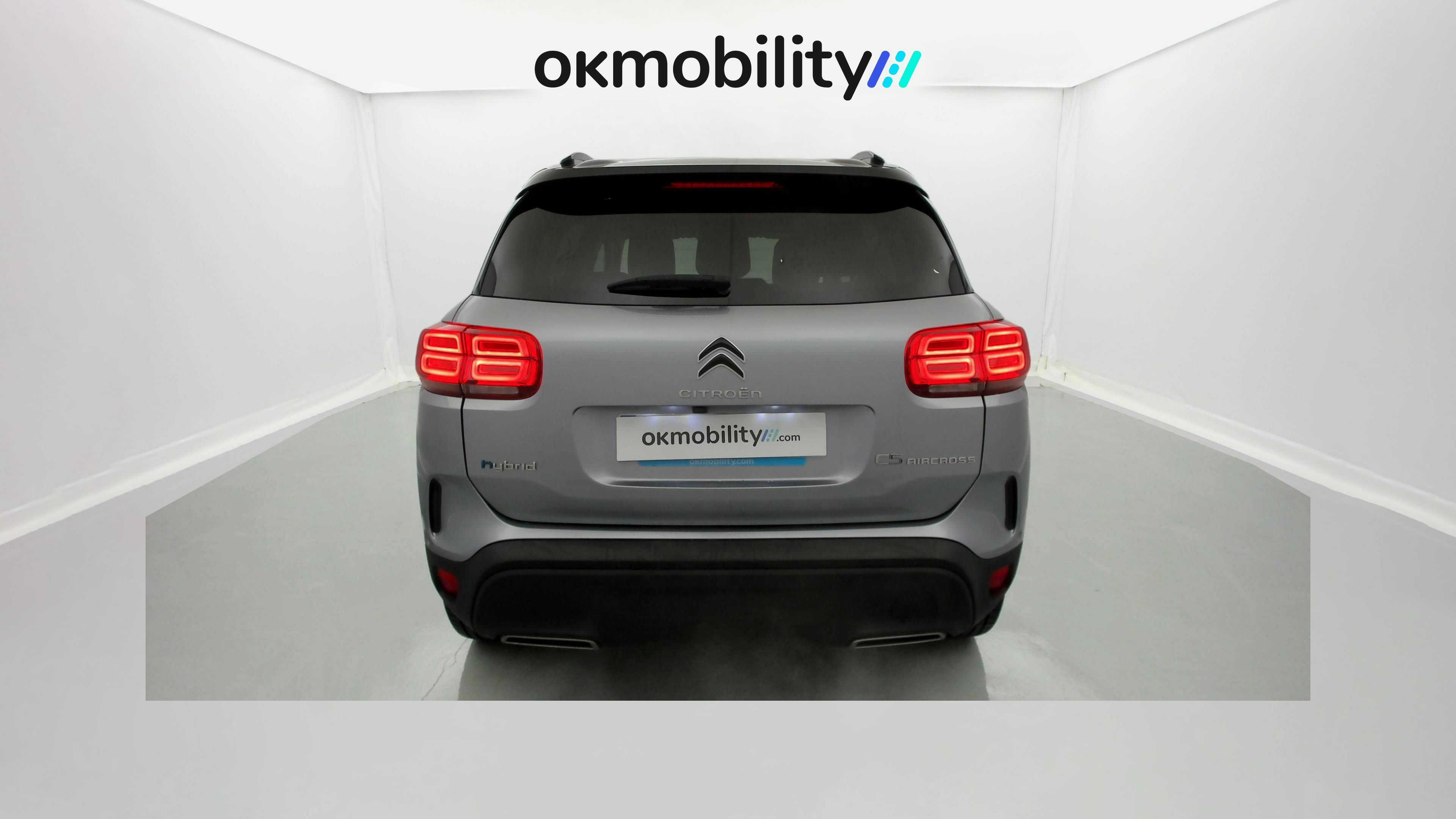 citroen c5 aircross shine 1.6 PURETECH HYBRID 225 E-EAT 2022 gris acier / negro 12