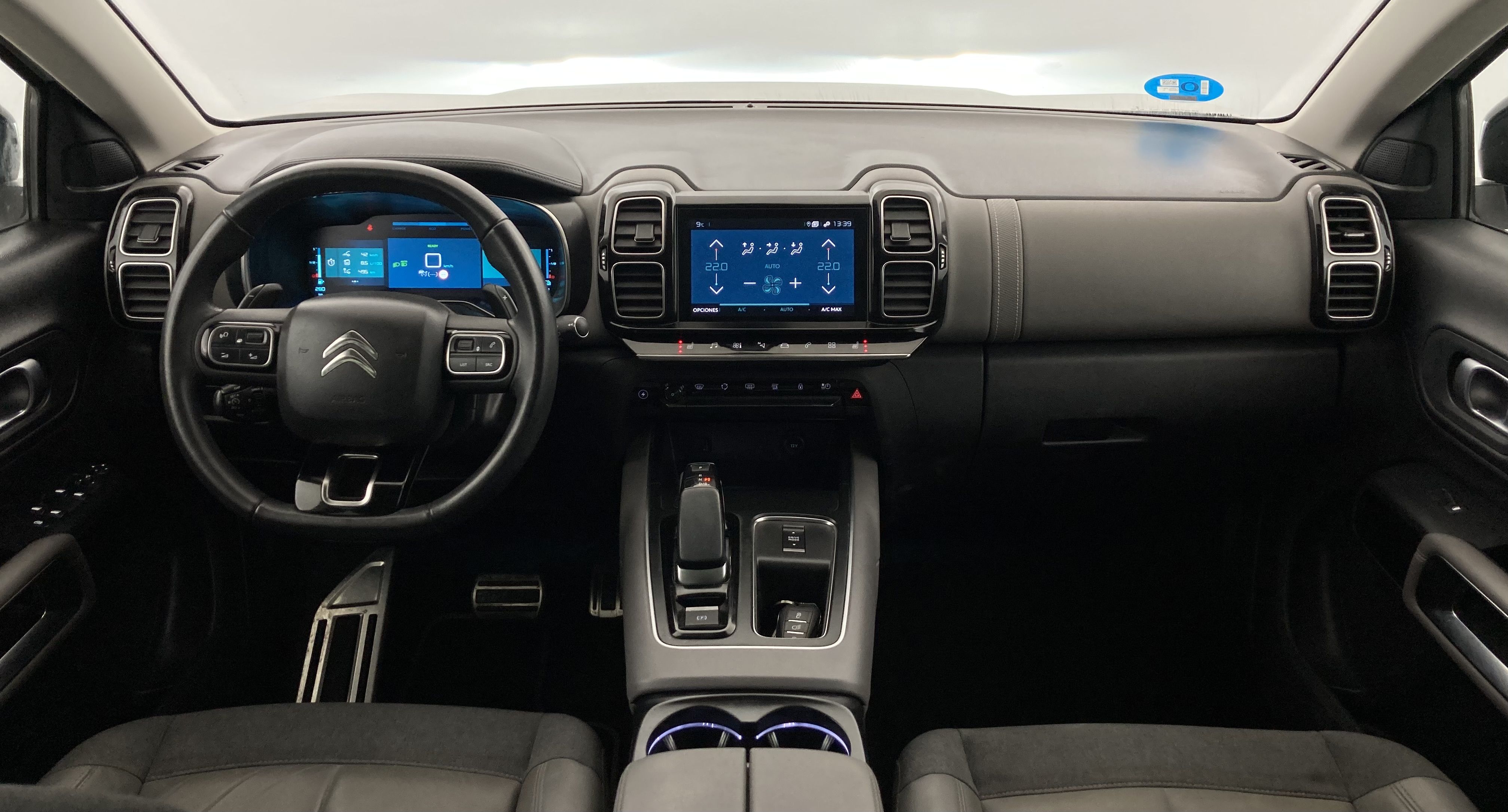 citroen c5 aircross shine 1.6 PURETECH HYBRID 225 E-EAT 2022 blanco nacarado / negro 29