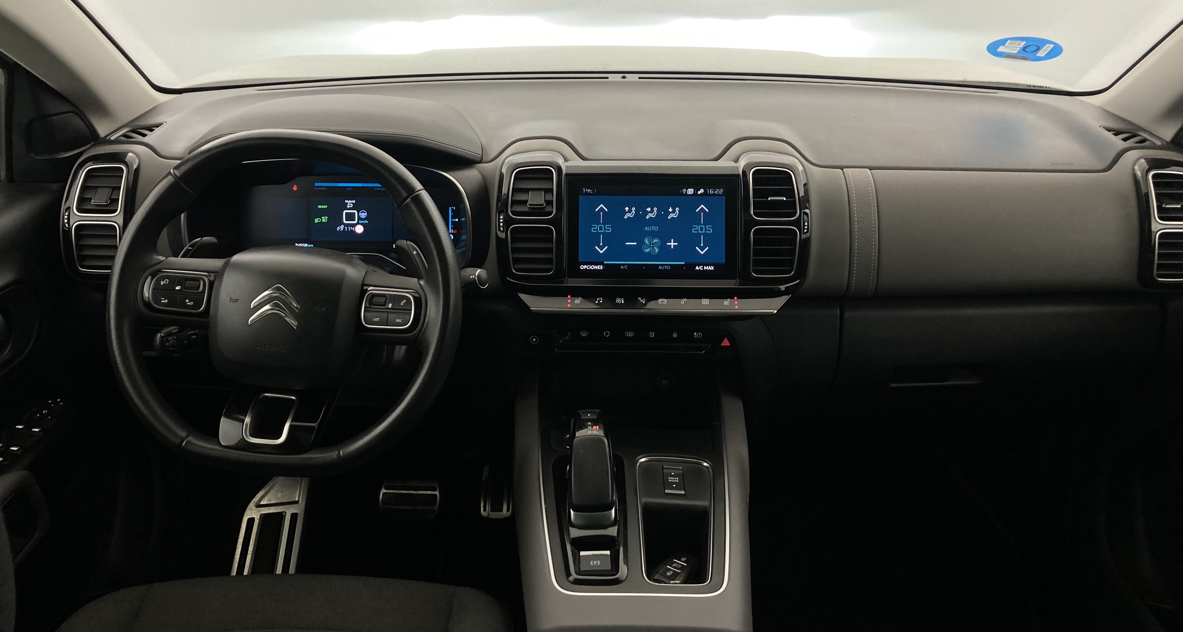 citroen c5 aircross shine 1.6 PURETECH HYBRID 225 E-EAT 2022 blanco nacarado / negro 30