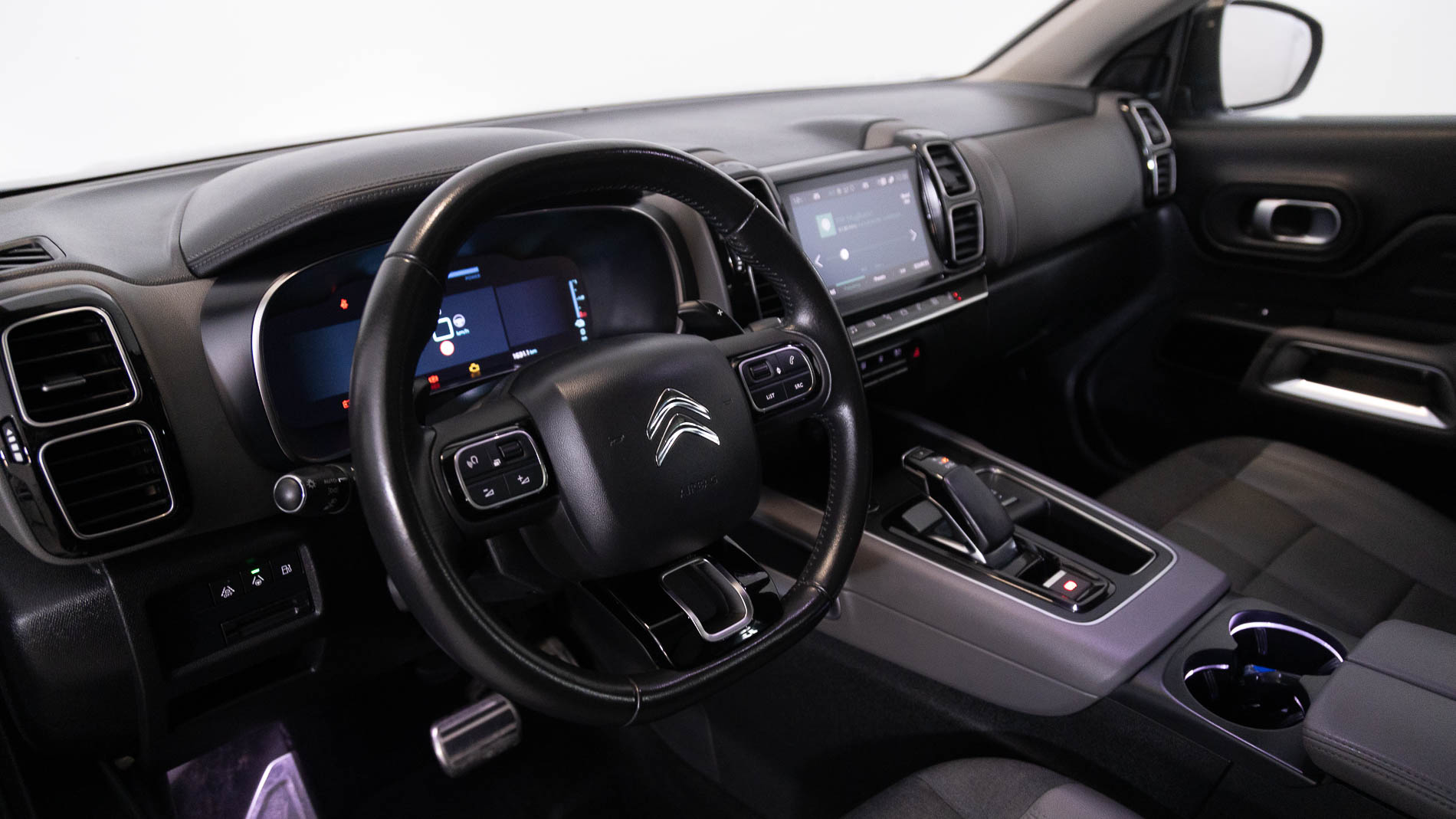 citroen c5 aircross shine 1.6 PURETECH HYBRID 225 E-EAT 2022 gris platino / negro 15