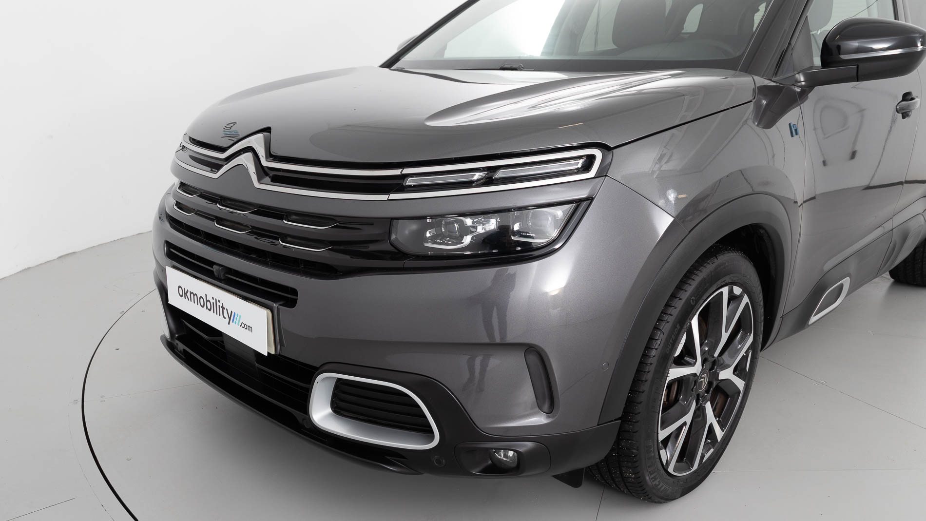 citroen c5 aircross shine 1.6 PURETECH HYBRID 225 E-EAT 2022 gris platino / negro 30