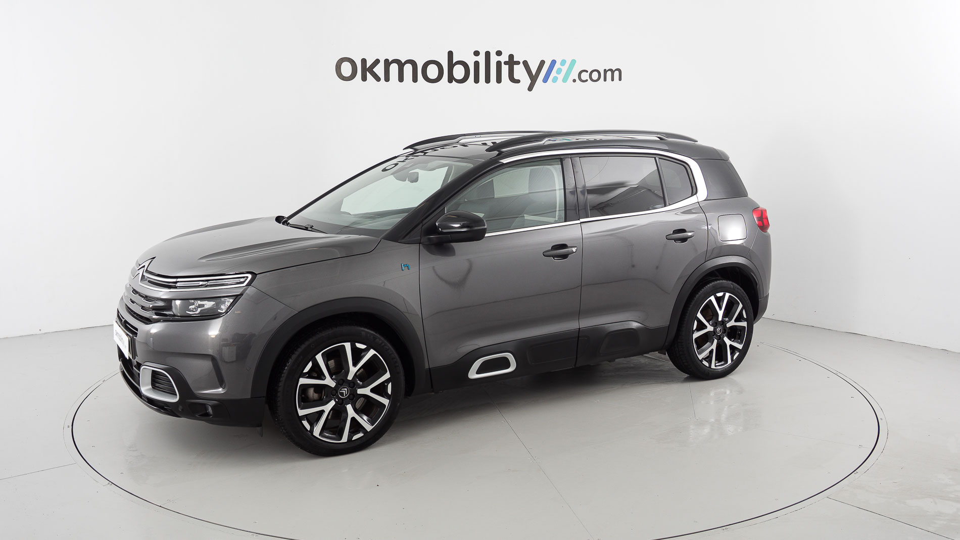 citroen c5 aircross shine 1.6 PURETECH HYBRID 225 E-EAT 2022 gris platino / negro 5
