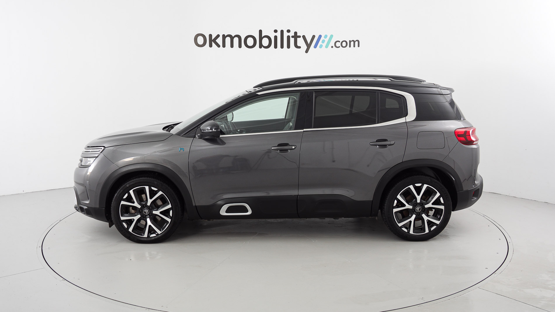 citroen c5 aircross shine 1.6 PURETECH HYBRID 225 E-EAT 2022 gris platino / negro 8