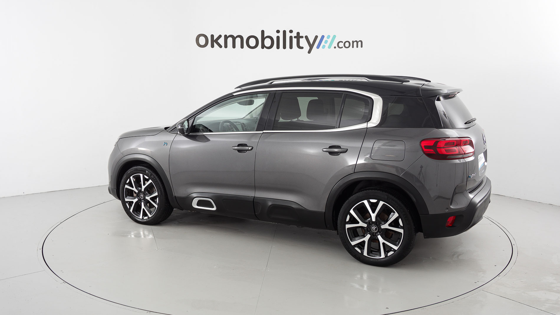 citroen c5 aircross shine 1.6 PURETECH HYBRID 225 E-EAT 2022 gris platino / negro 9