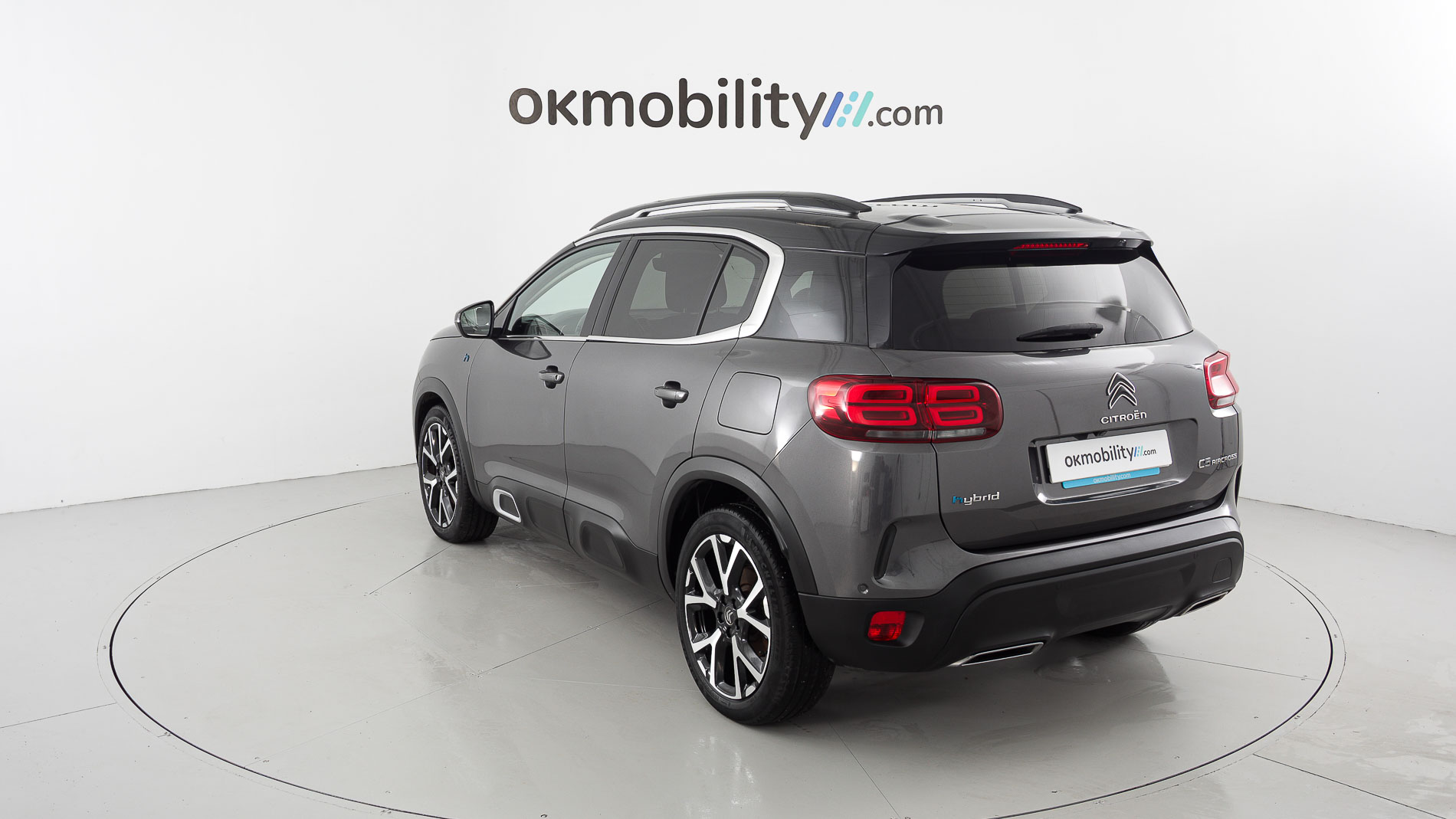 citroen c5 aircross shine 1.6 PURETECH HYBRID 225 E-EAT 2022 gris platino / negro 10