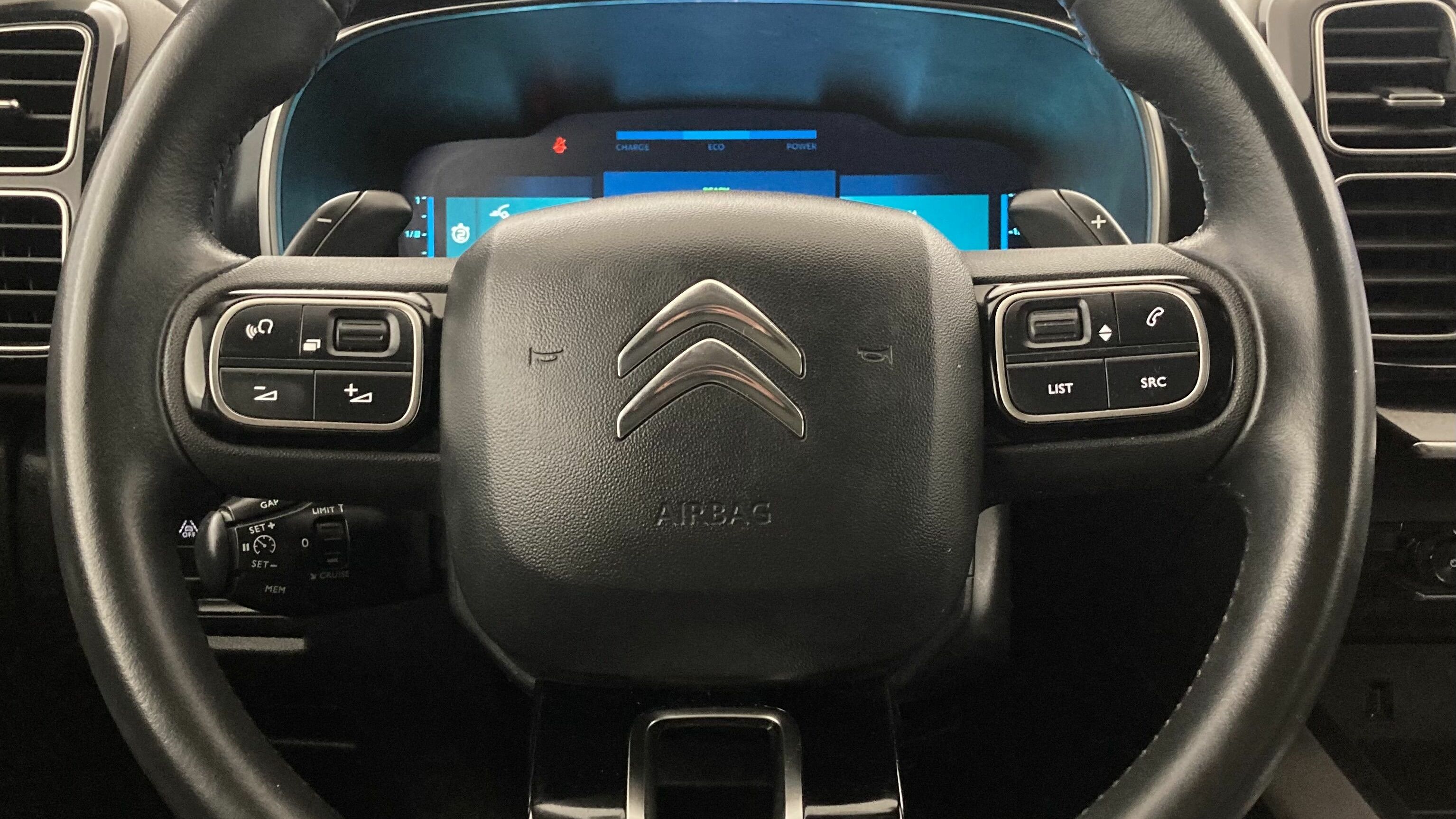 citroen c5 aircross shine 1.6 PURETECH HYBRID 225 E-EAT 2022 gris acier / negro 16