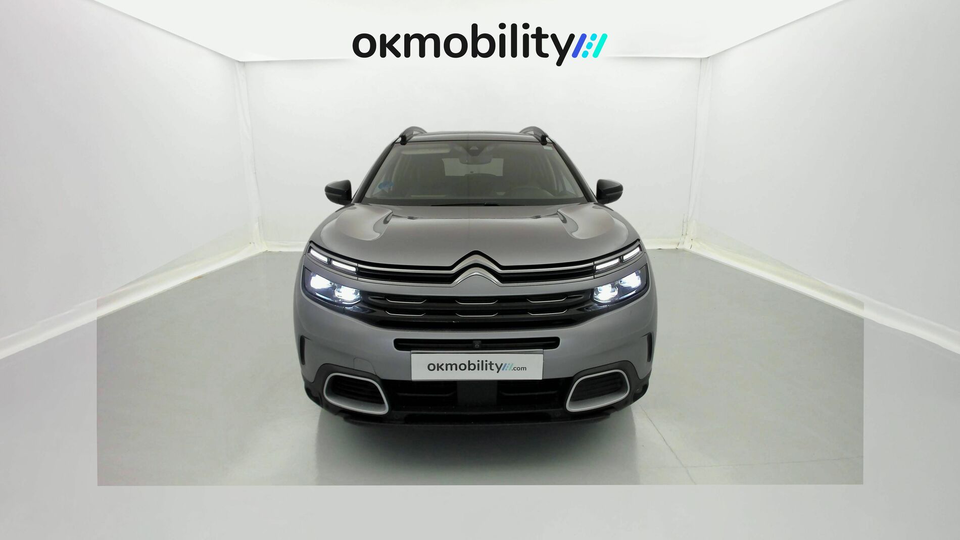 citroen c5 aircross shine 1.6 PURETECH HYBRID 225 E-EAT 2022 gris acier / negro 3